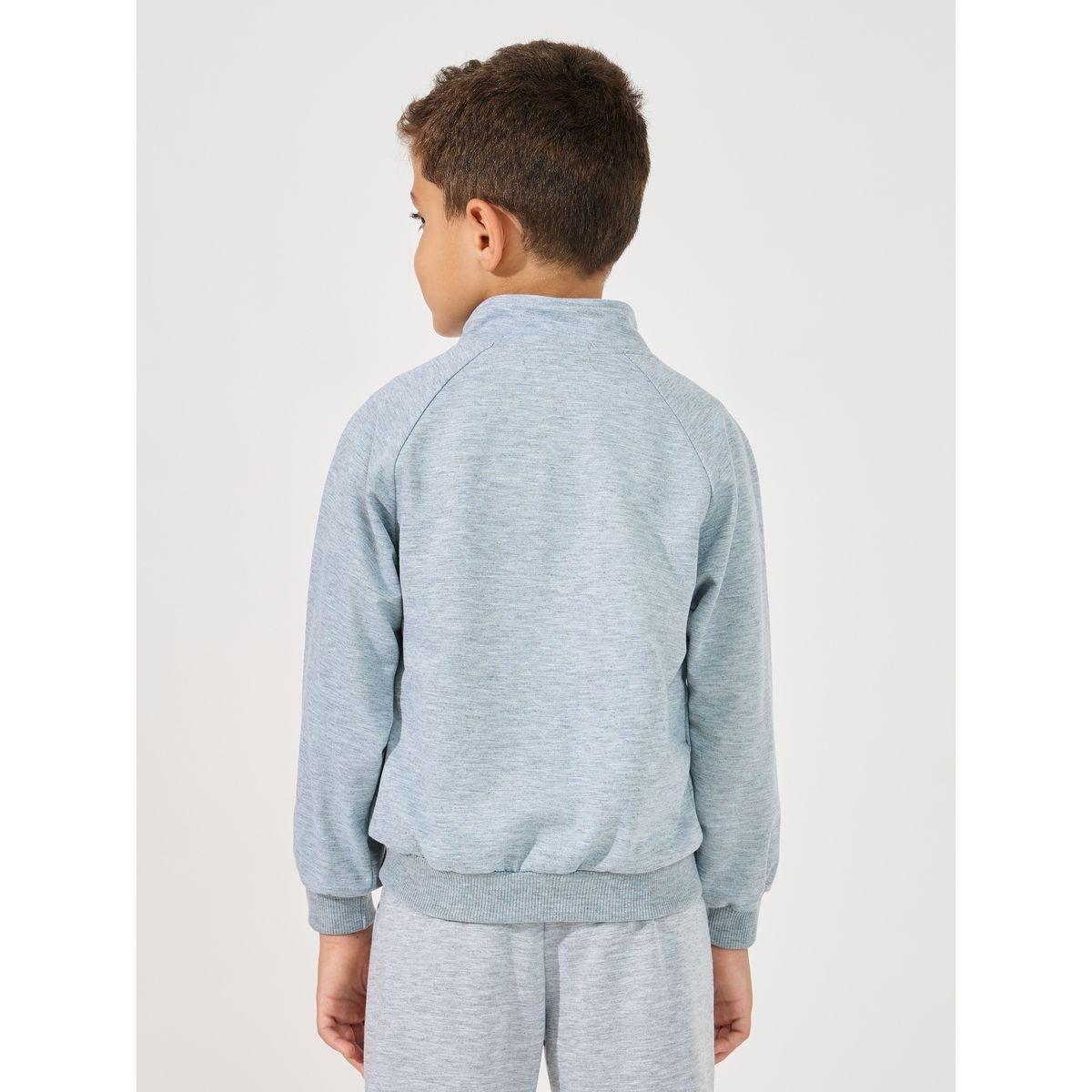 Styli Half-Zip Front Raglan Sleeves Sweatshirt-boys-clothing-sweatshirts-image-4