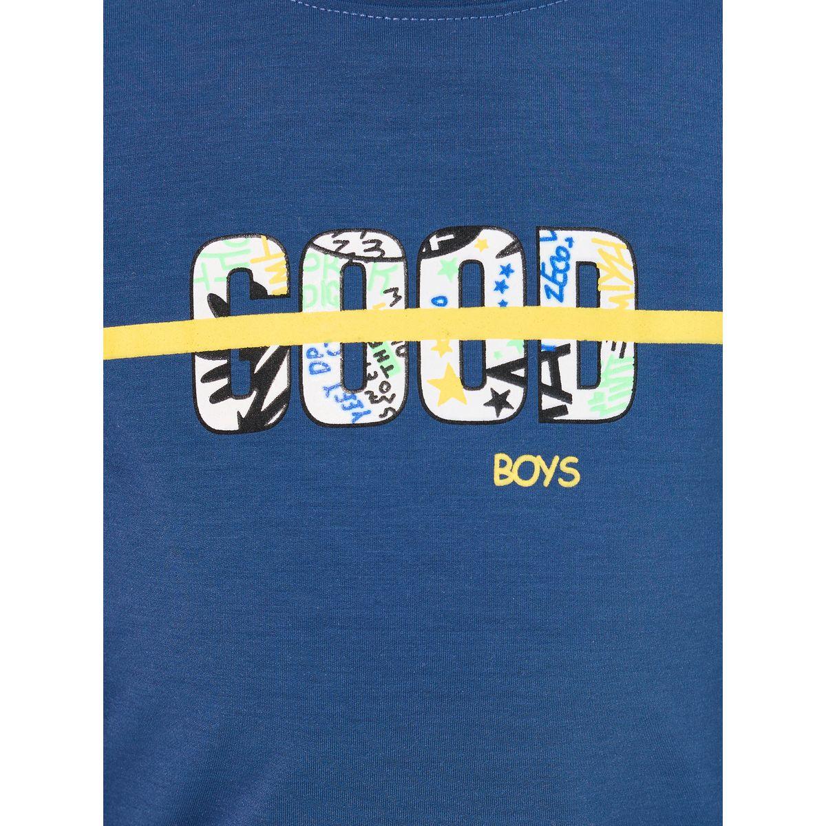Styli Slogan Print Lightweight Sweatshirt & Joggers Set-boys-clothing-setsandcoords-image-3