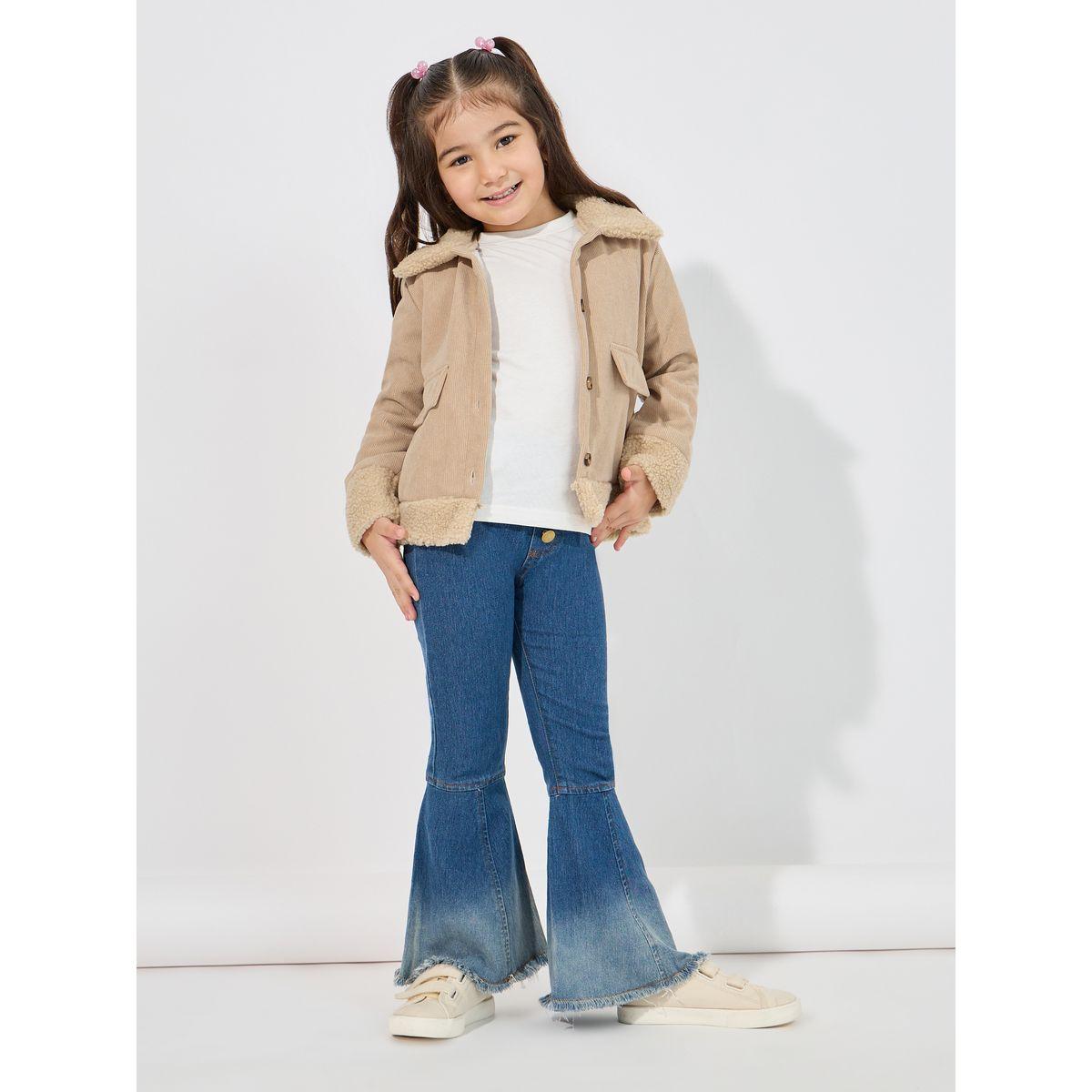 جاكيت كوردروي مزين بفرو صناعي-girls-clothing-winterwear-jacketsandcoats-image-2