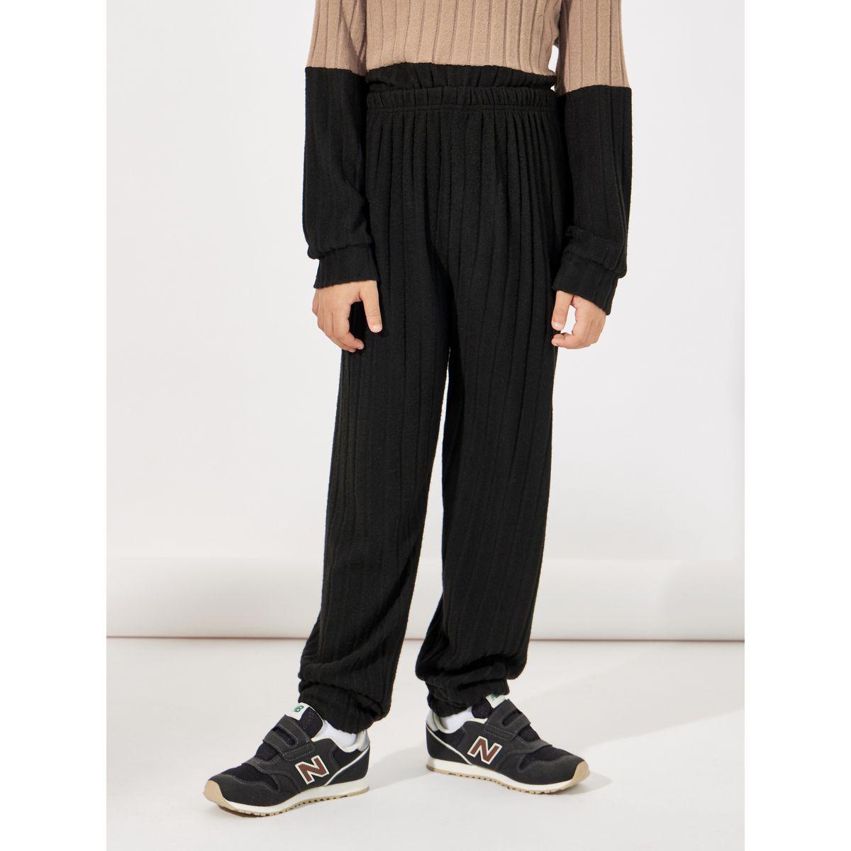 Styli Color Block Rib Knit Patch Detail Sweatshirt & Joggers Set-boys-clothing-setsandcoords-image-5