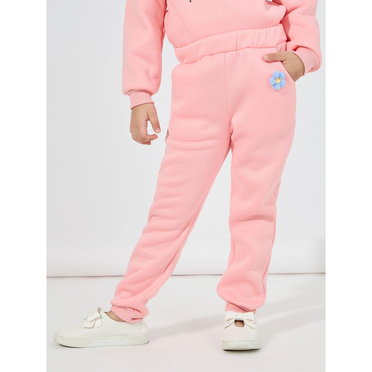 مجموعة من جوغر مع سويت شيرت مزين بزهور-girls-clothing-setsandcoords-image-5