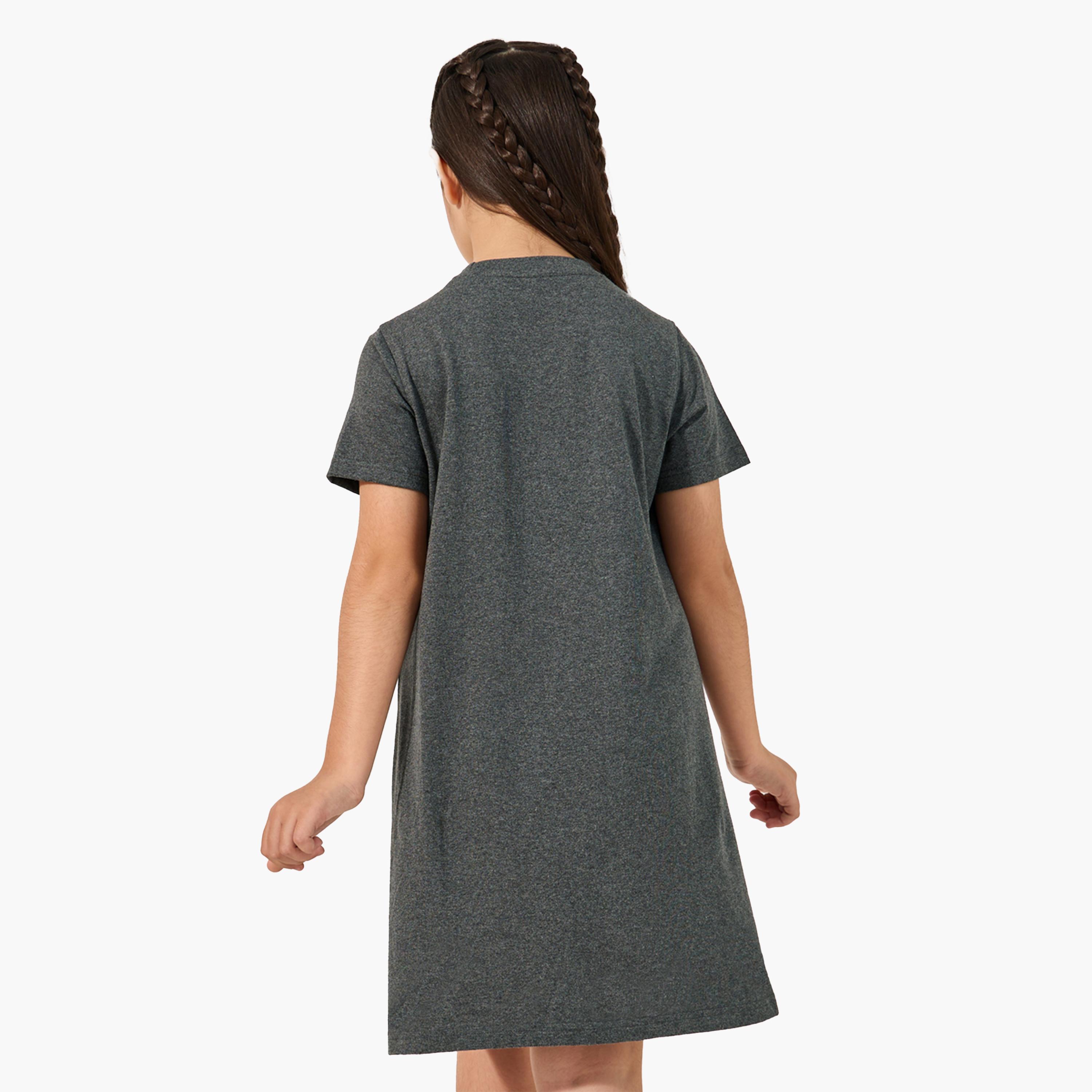 Styli Slogan Print Short Sleeve Nightdress-girls-clothing-nightwear-image-5