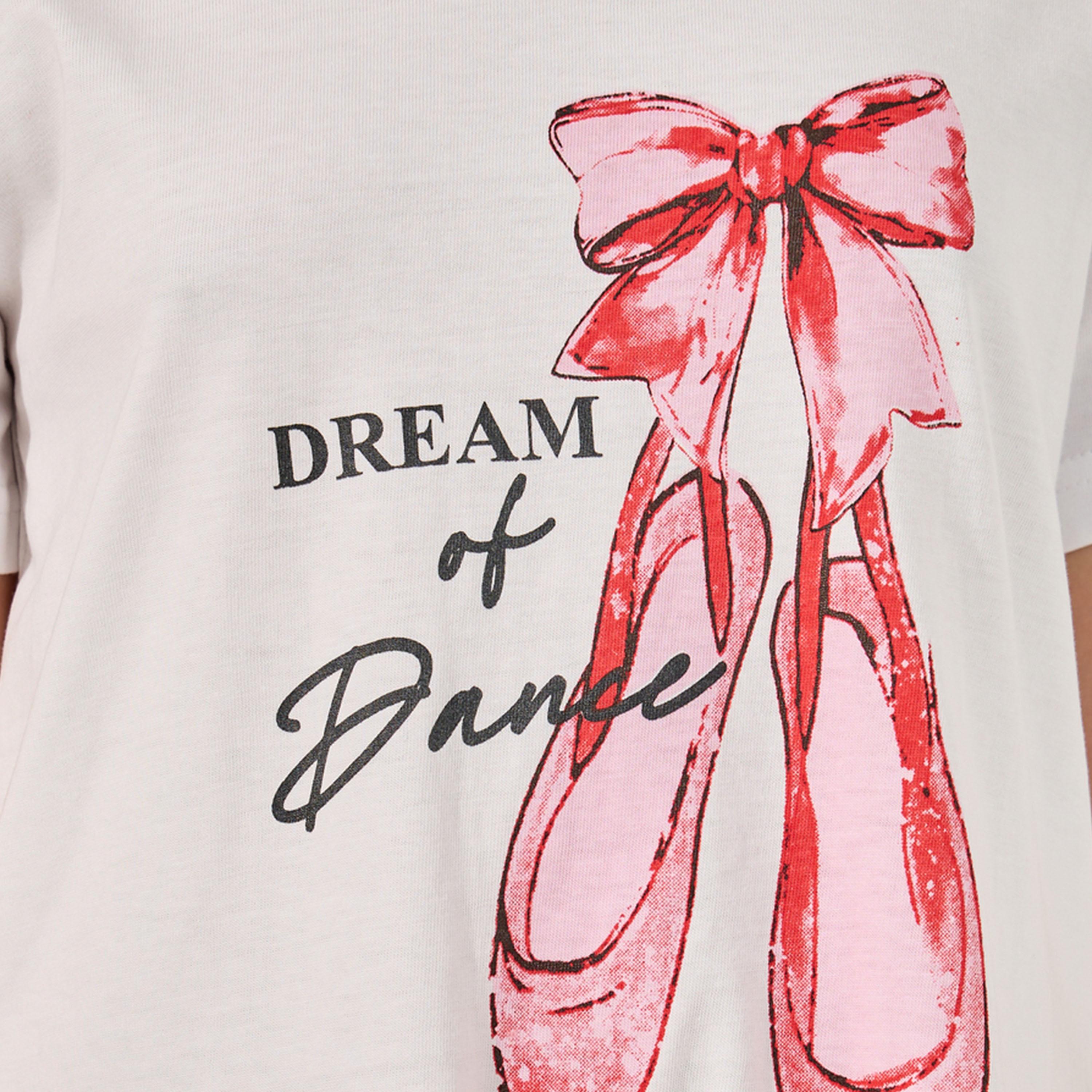 Styli Graphic Print Short Sleeve Nightdress-girls-clothing-nightwear-image-3