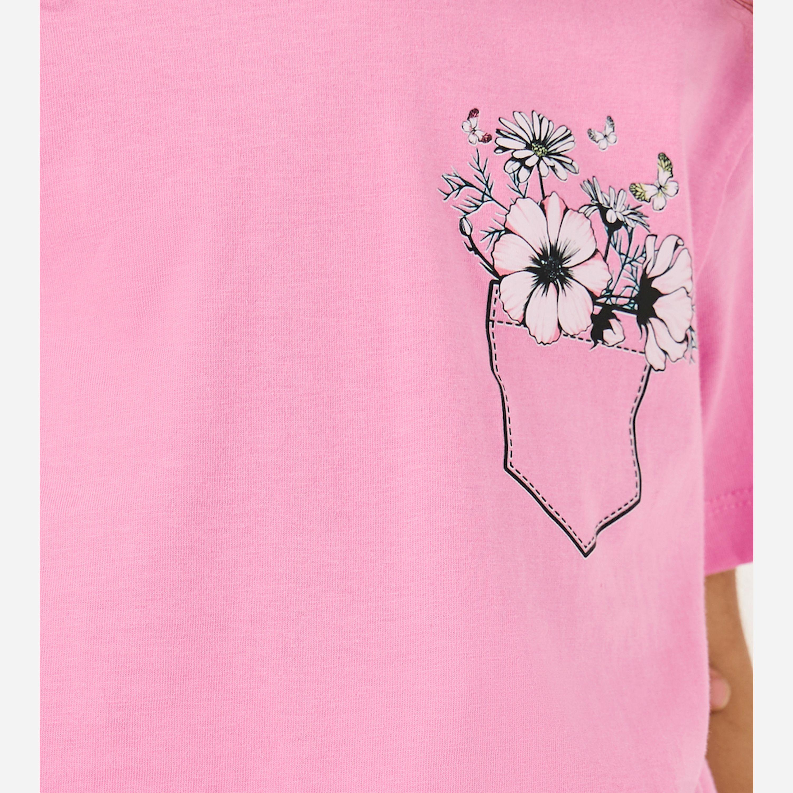 ستايلي - طقم بيجامة مطبوع عليه-girls-clothing-nightwear-image-3