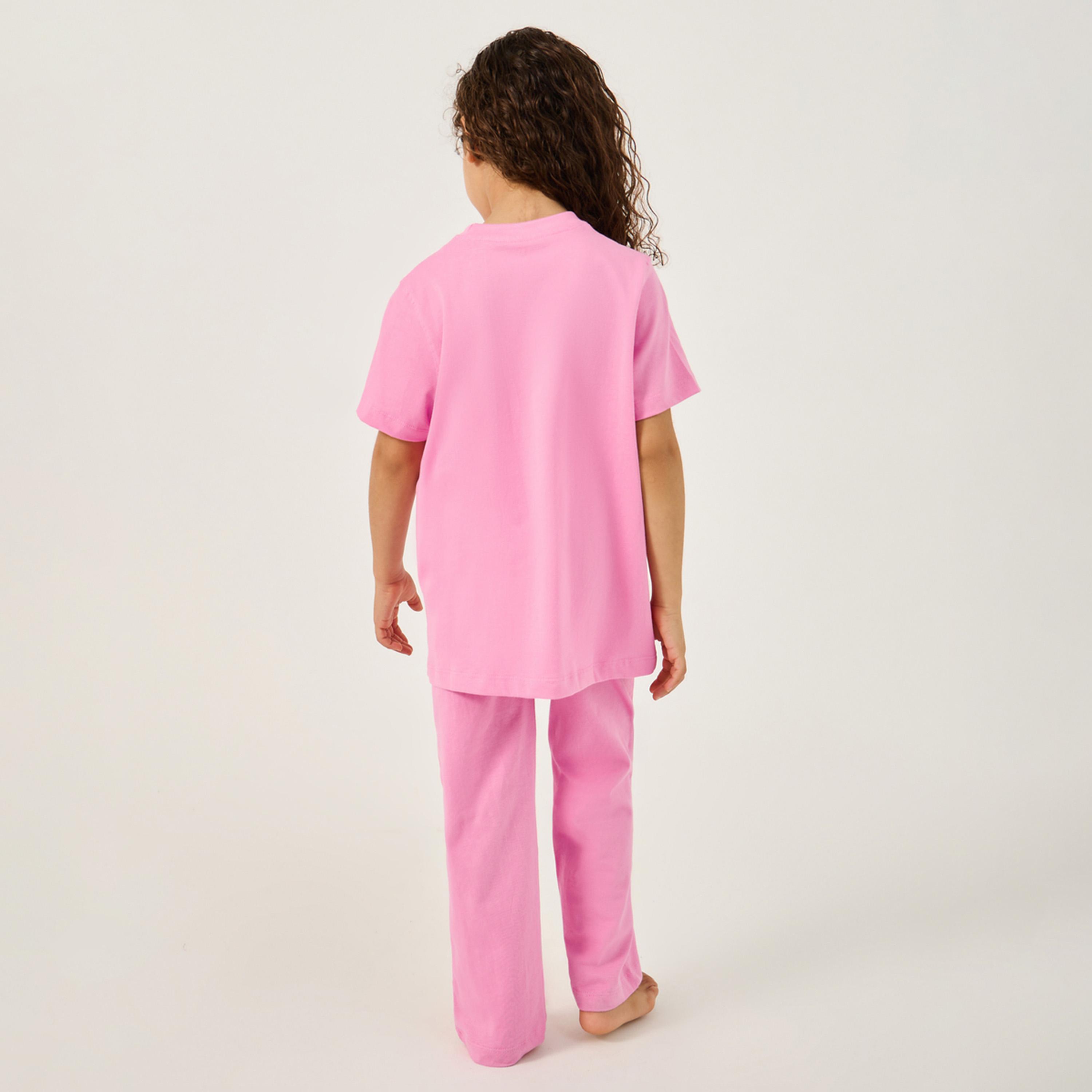 ستايلي - طقم بيجامة مطبوع عليه-girls-clothing-nightwear-image-5