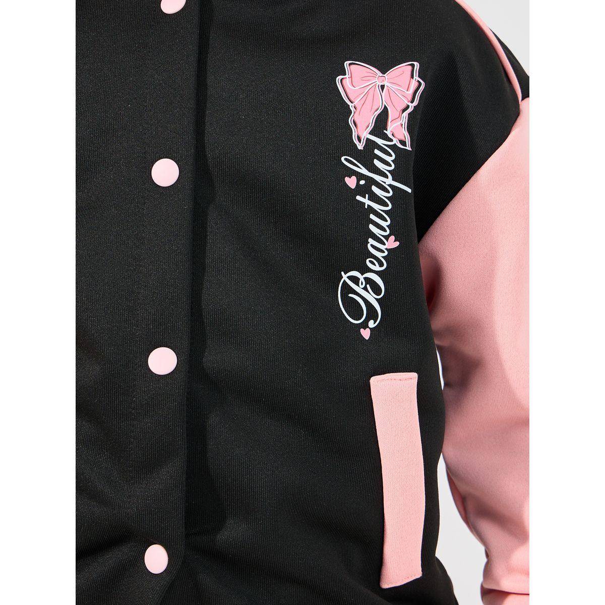 Styli Color Block Printed Jacket & Joggers Set-girls-clothing-setsandcoords-image-4