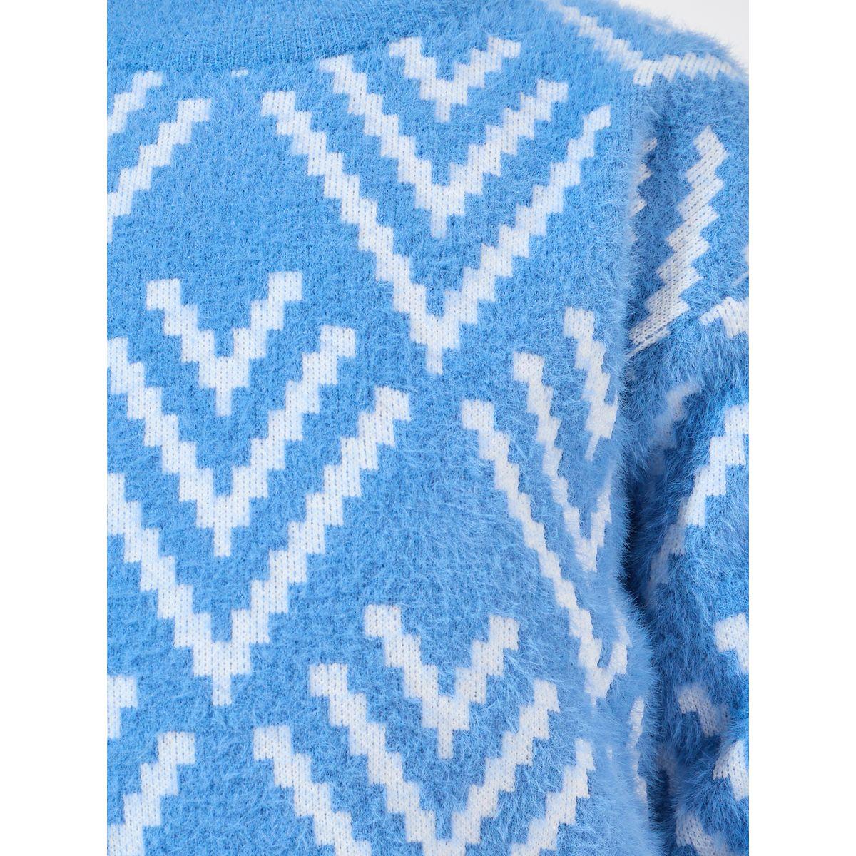 Styli Diamond Pattern Fuzzy Sweater-boys-clothing-jumpersandcardigans-image-3