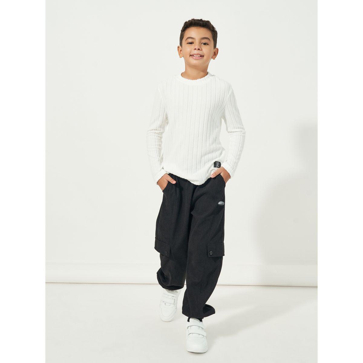 Styli Patch Work Detail Cargo Corduroy Pant-boys-clothing-bottoms-trousers-image-2