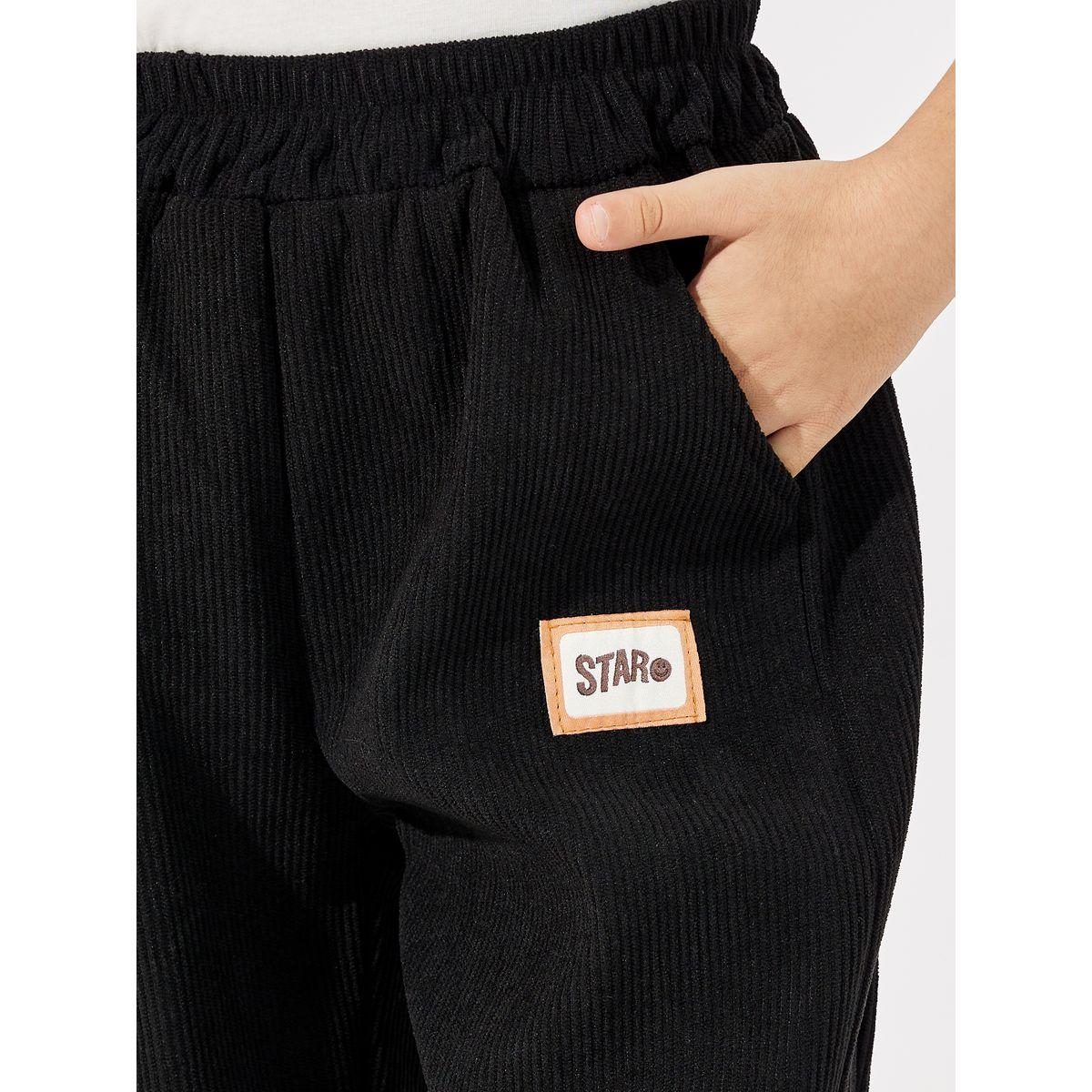 جوغر كوردروي مزين بشارة-boys-clothing-bottoms-joggersandtrackpants-image-4