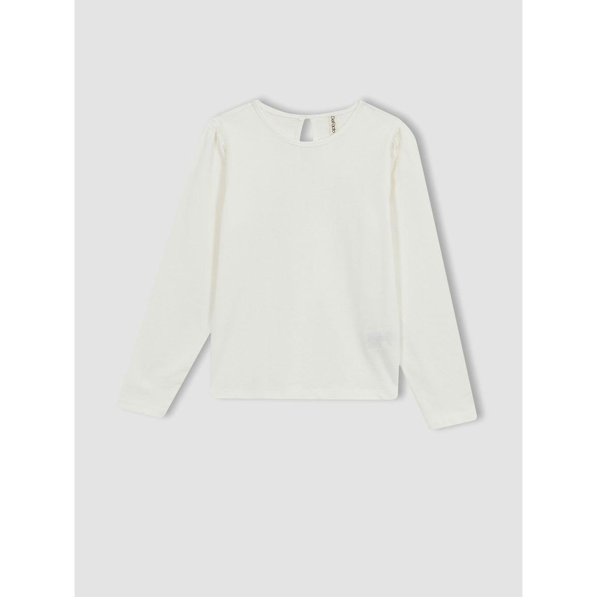 DeFacto X Styli  Solid Long Sleeves T-Shirt & Velvet Salopette Dress-girls-clothing-setsandcoords-image-5