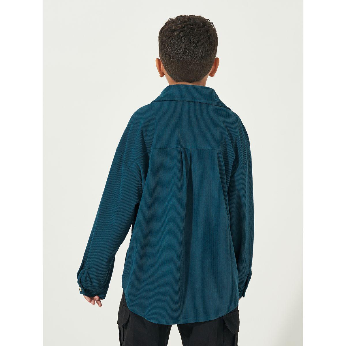 Styli Cargo Pockets Front Corduroy Shirt-boys-clothing-shirts-image-4