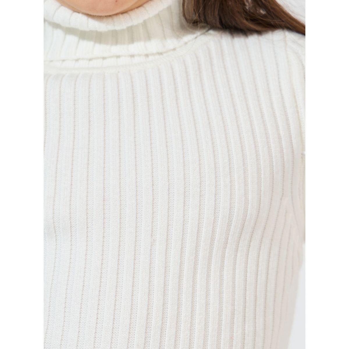 سويتر محبوك بتفاصيل مضلع وياقة عالية-girls-clothing-jumpersandcardigans-image-3
