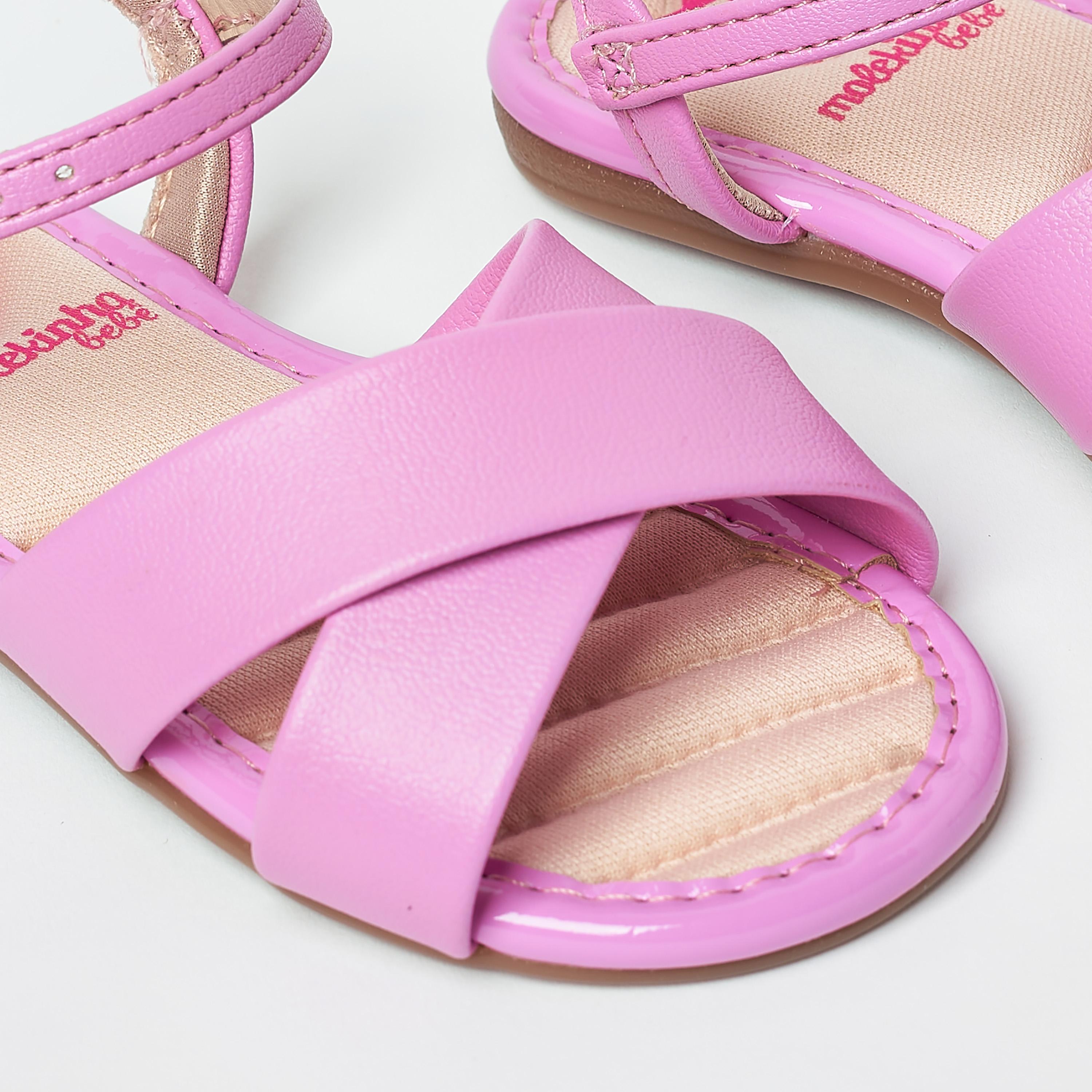Molekinha by Geoomnii Kids Criss Cross Strap Sandals with Sling Back | 2112-658-9569     -girls-shoes-sandals-image-5