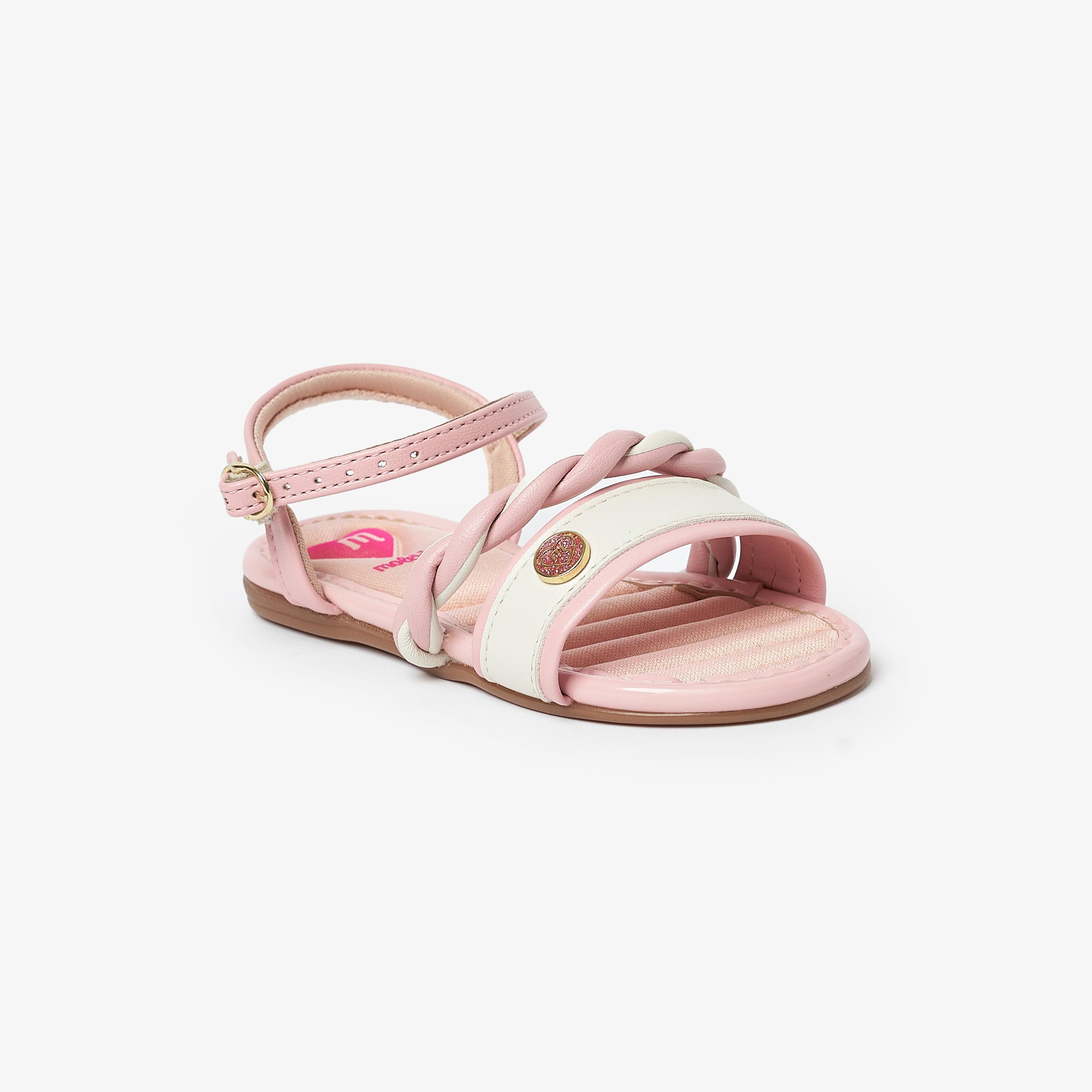 صندل بمقدمة مفتوحة مع حزام خلفي من موليكينها للأطفال | 2112-674-23876-girls-shoes-sandals-image-1
