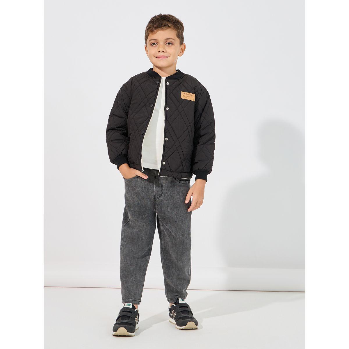 Styli Button Front Quilted Jacket-boys-clothing-jacketsandcoats-image-2