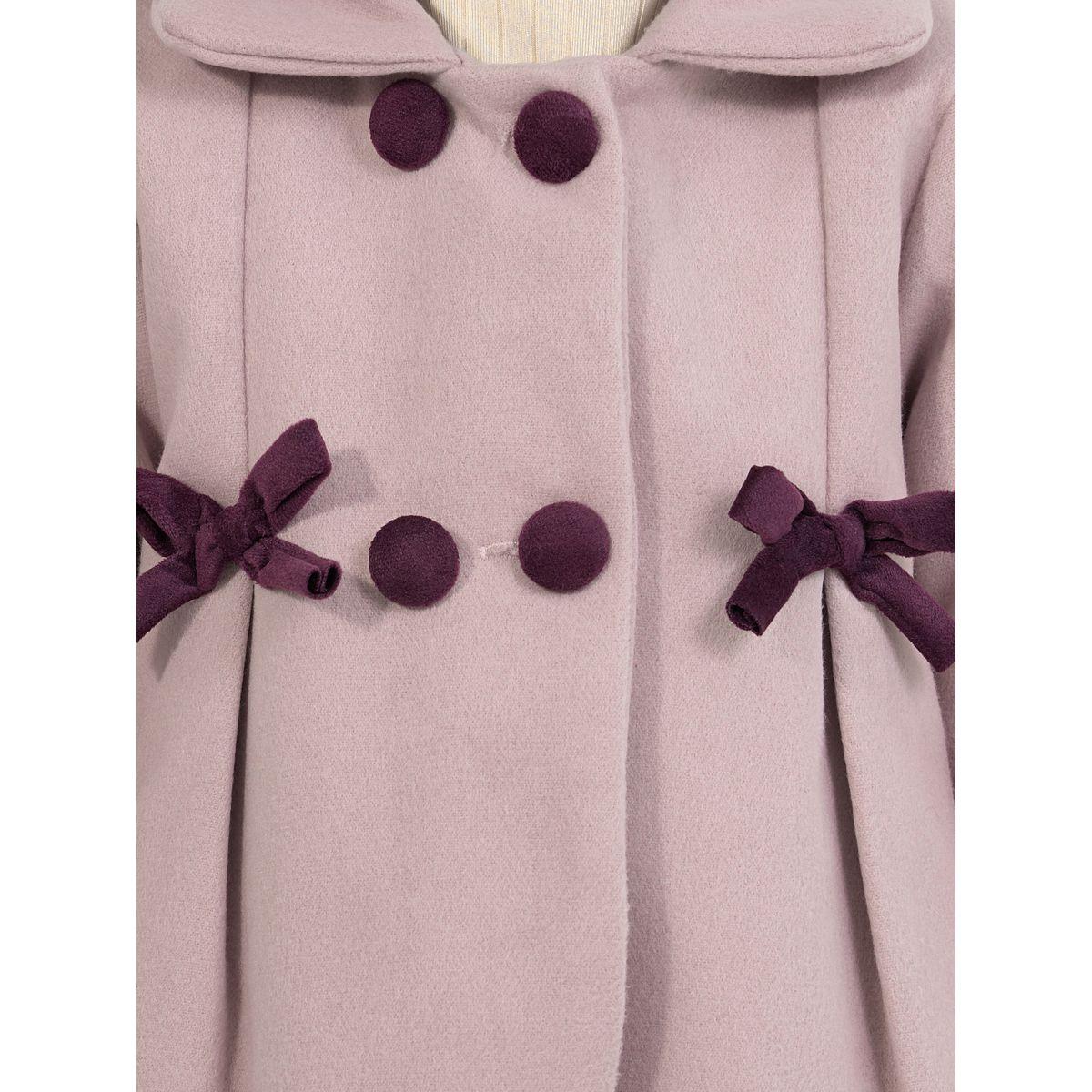 Styli Bow Tie Front Pleated Coat-girls-clothing-jacketsandcoats-image-3