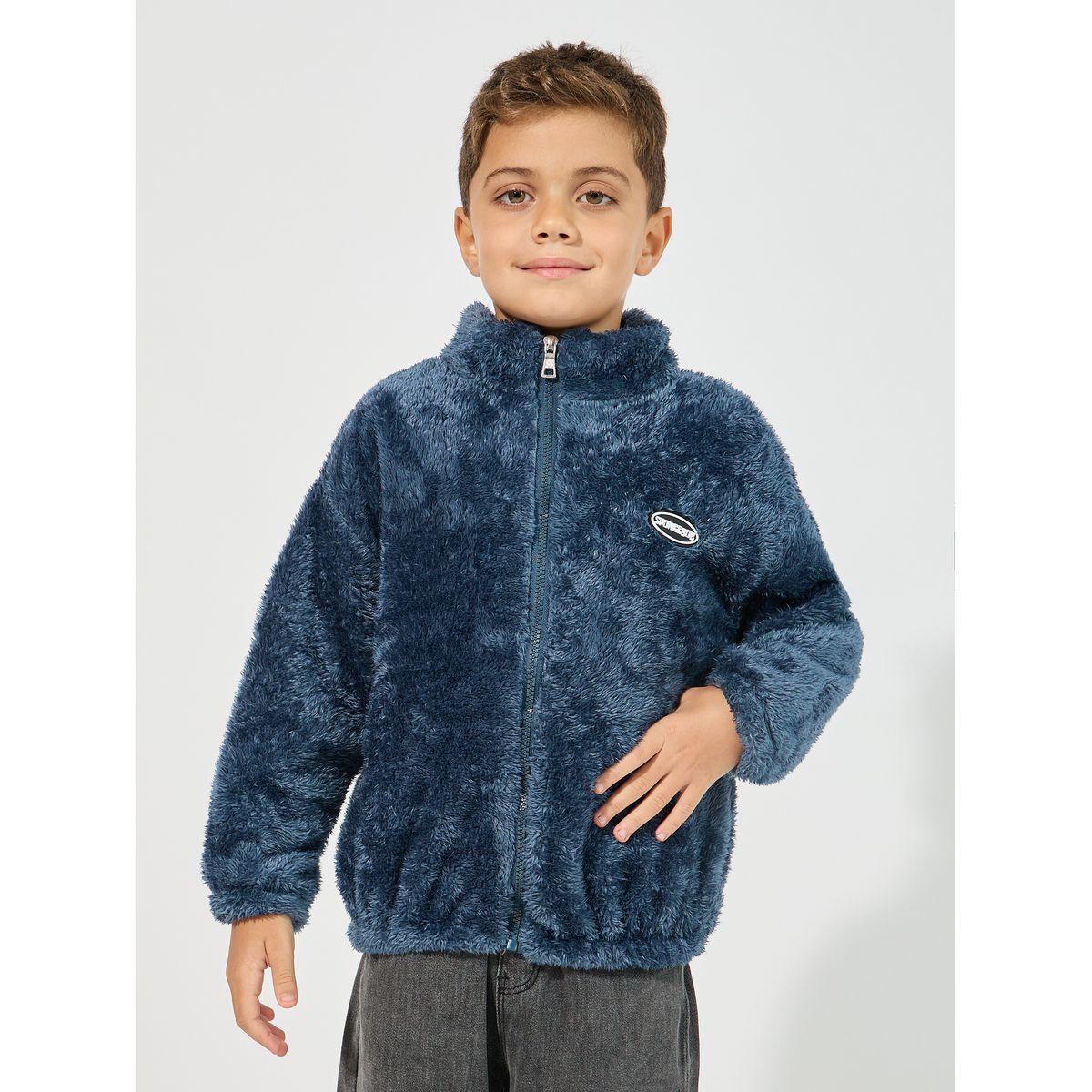 جاكيت مزين بشارة مع سحَّاب غلق-boys-clothing-jacketsandcoats-image-1