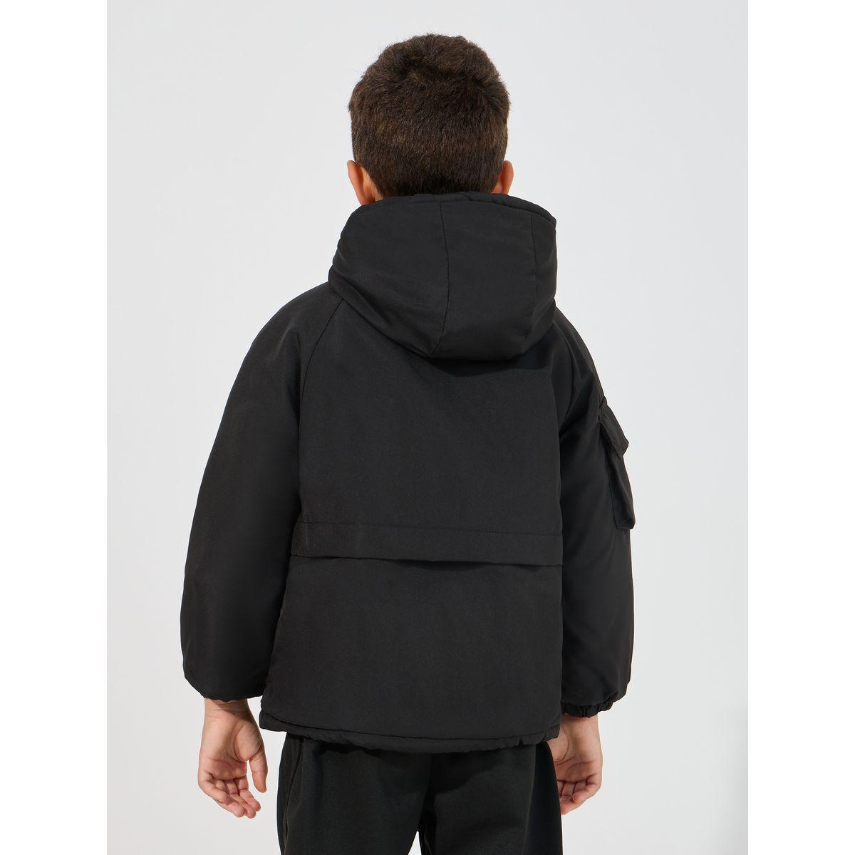 Styli Cargo Pockets Front Thermal Lined Parka-boys-clothing-jacketsandcoats-image-4