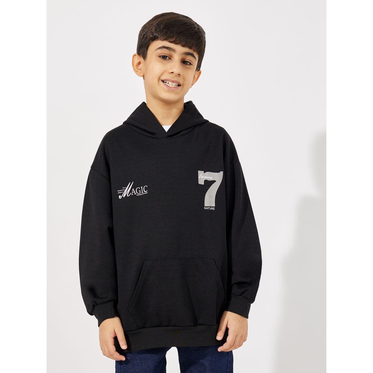 Styli Graphic Print Pocket Front Hoodie-boys-clothing-sweatshirts-image-1