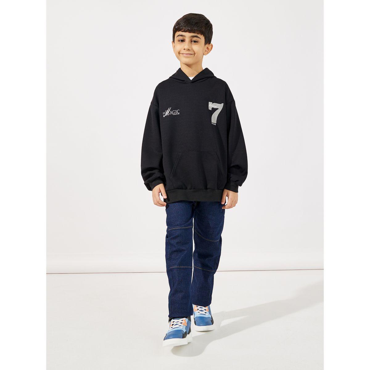 Styli Graphic Print Pocket Front Hoodie-boys-clothing-sweatshirts-image-2