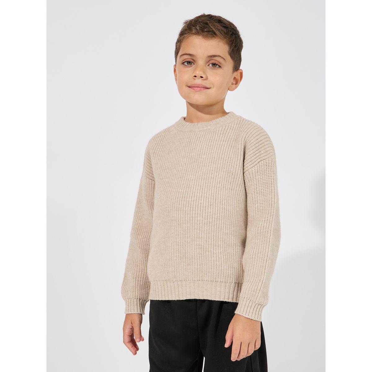 Styli Round Neck Knitted Sweater-boys-clothing-jumpersandcardigans-image-1