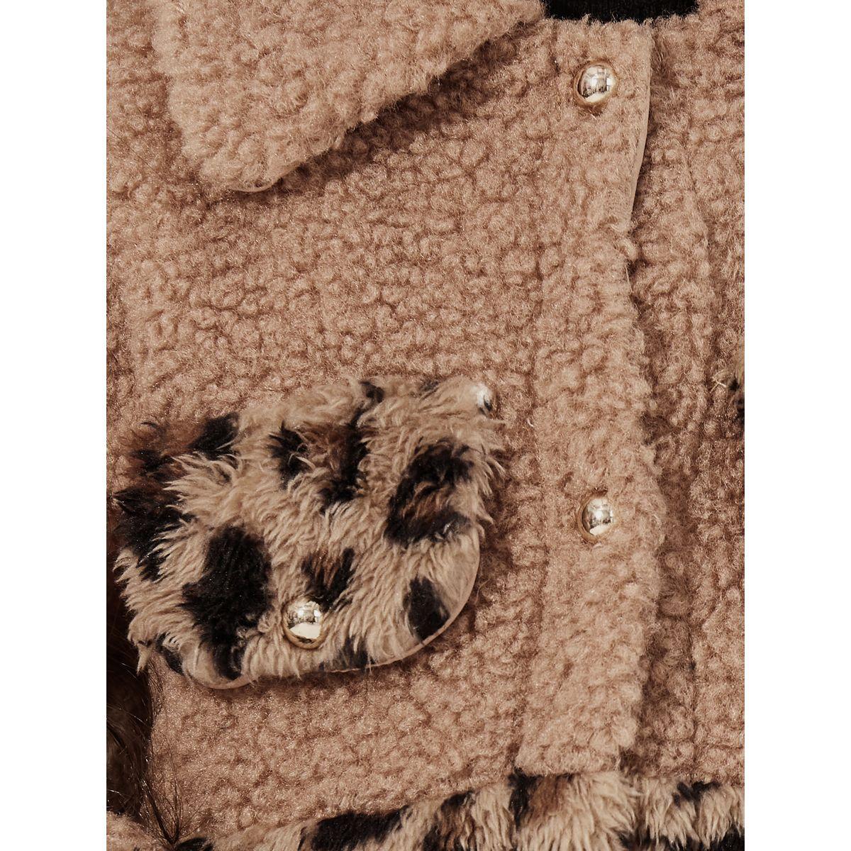 Styli Leopard Print Lined Fleece Coat-girls-clothing-jacketsandcoats-image-3