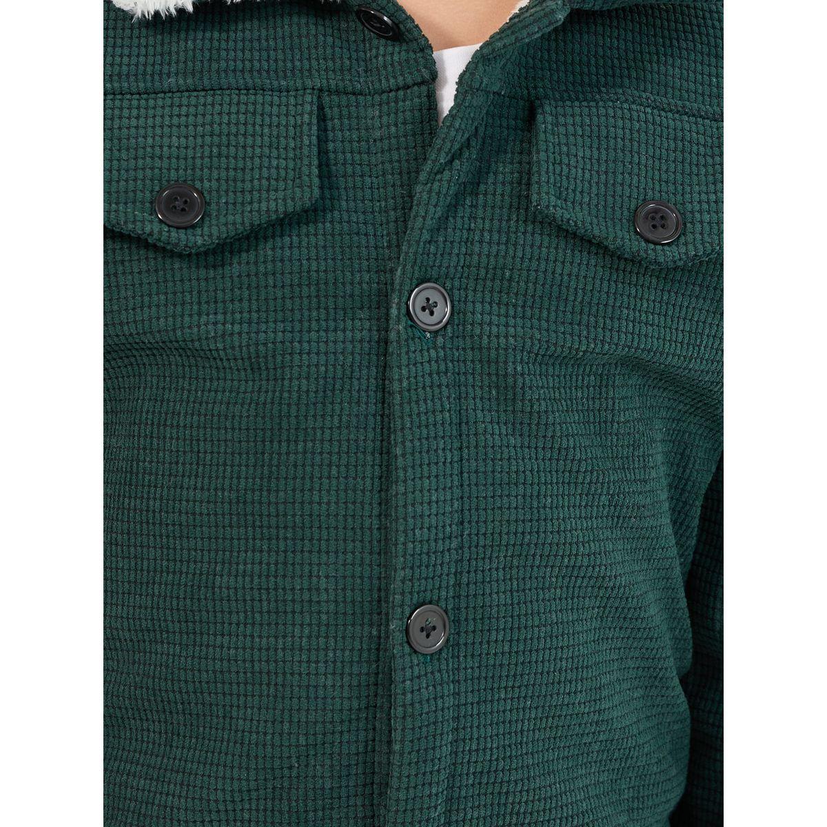 Styli Front Flap Pocket Texture Thermal Lined Coat-boys-clothing-jacketsandcoats-image-3