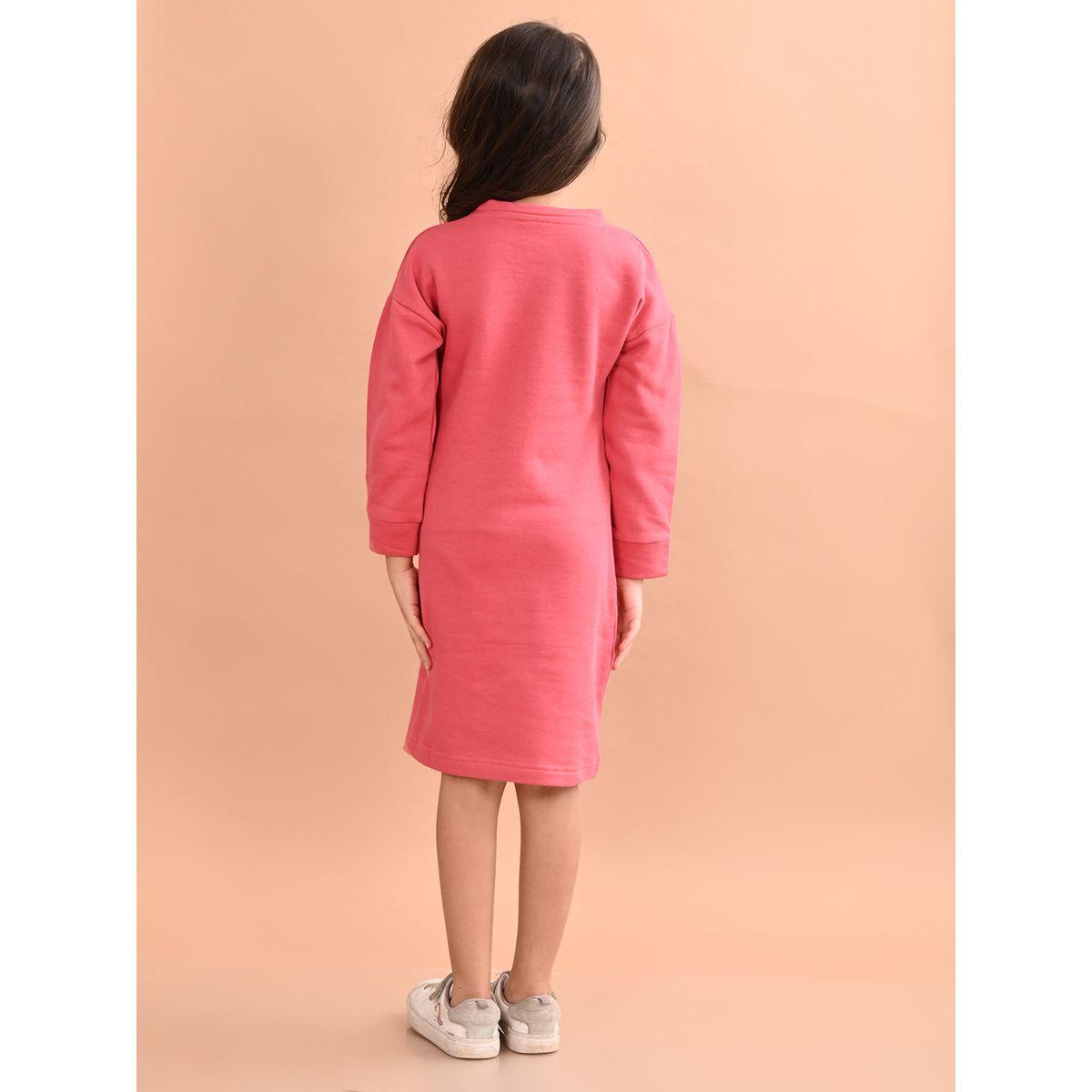 LilPicks Sequined Knee Length Dress-girls-clothing-dressesandjumpsuits-image-3