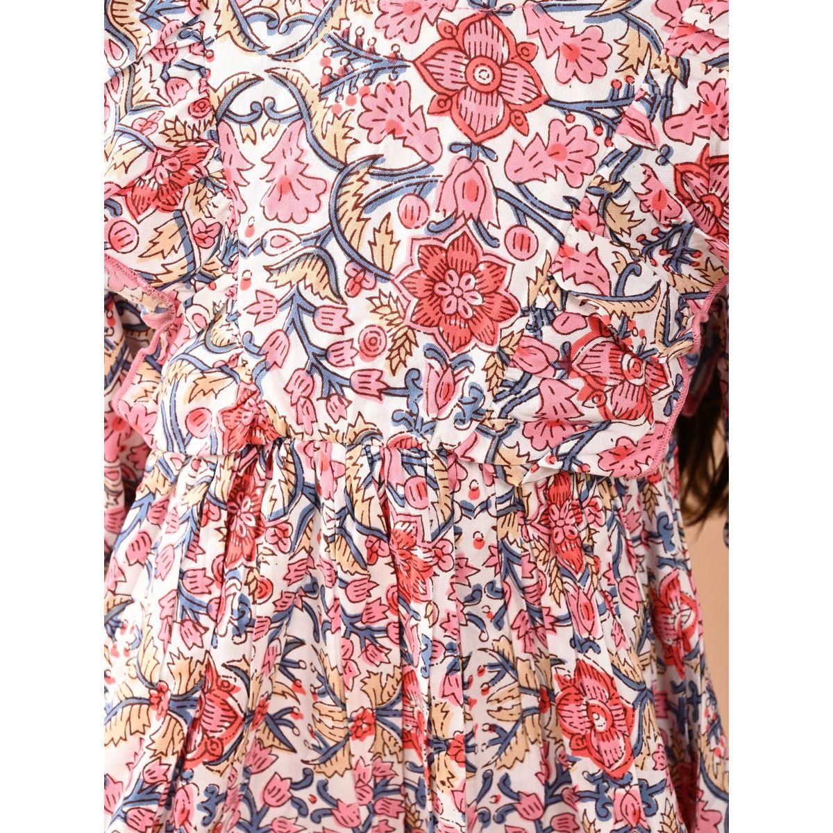 LilPicks Printed Fit & Flare Knee Length Dress-girls-clothing-dressesandjumpsuits-image-2