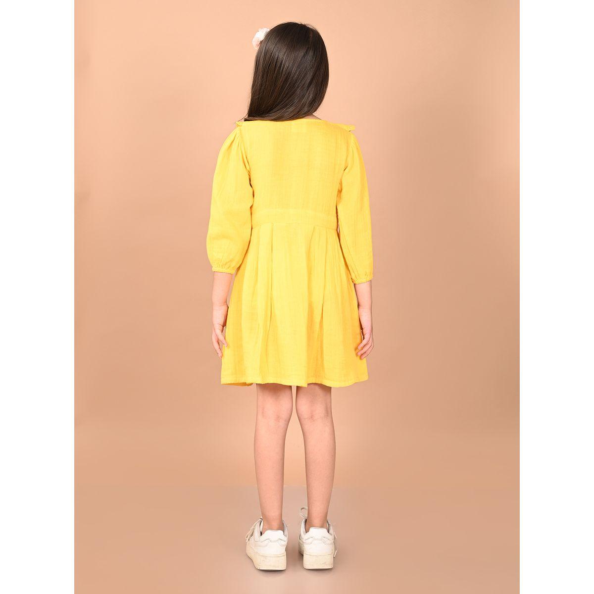 LilPicks X Styli  Fit & Flare Knee Length Dress-girls-clothing-dressesandjumpsuits-image-3
