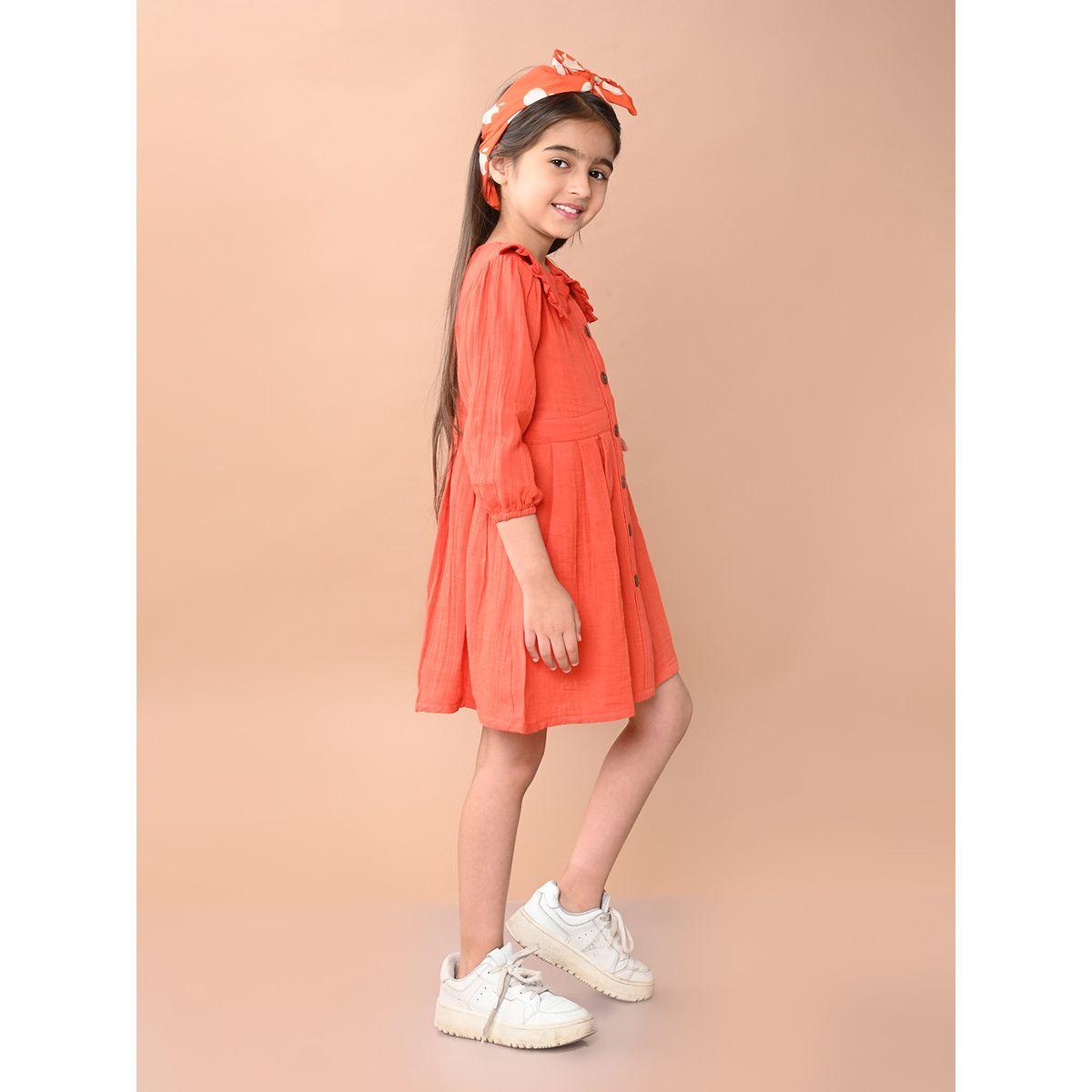 LilPicks X Styli  Fit & Flare Knee Length Dress-girls-clothing-dressesandjumpsuits-image-2