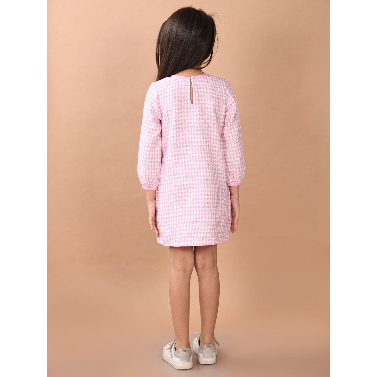 LilPicks X Styli  Checkered Long Sleeves Dress-girls-clothing-dressesandjumpsuits-image-4
