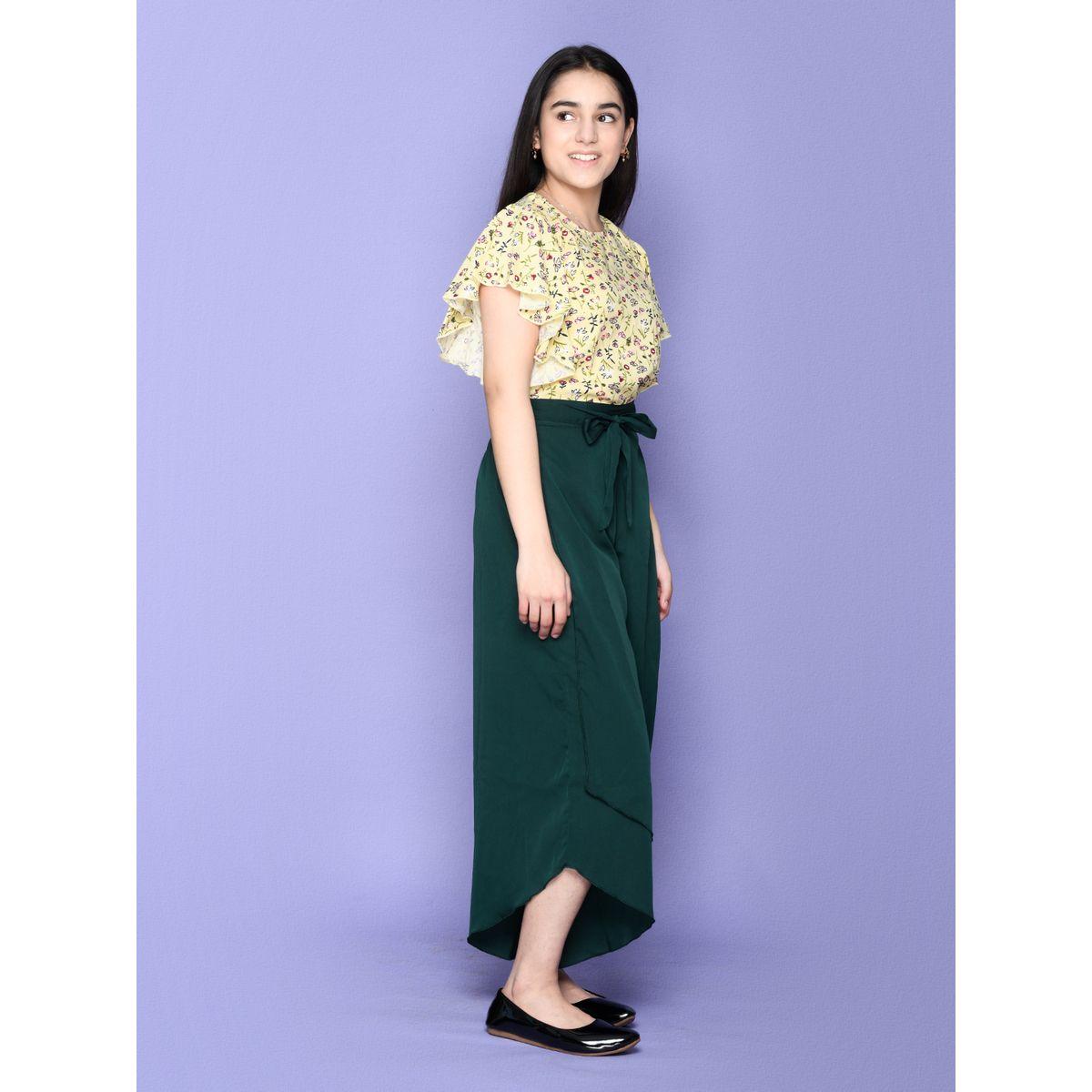 مجموعة من تنورة طويلة وبلوزة بطبعة زهور ليل بيكس × ستايلي-girls-clothing-setsandcoords-image-1