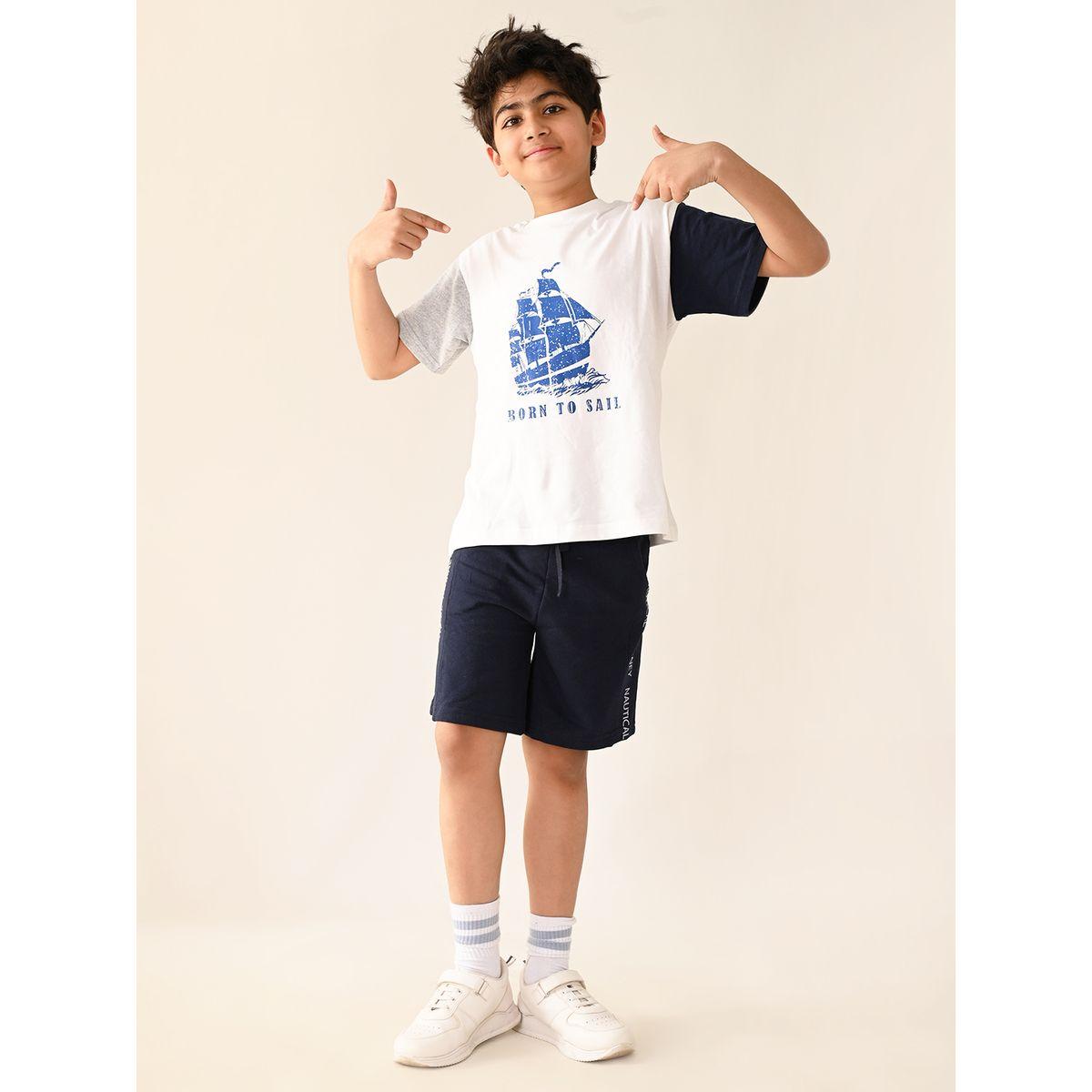 LilPicks X Styli  Graphic Print T-Shirt & Short Set-boys-clothing-setsandcoords-image-3