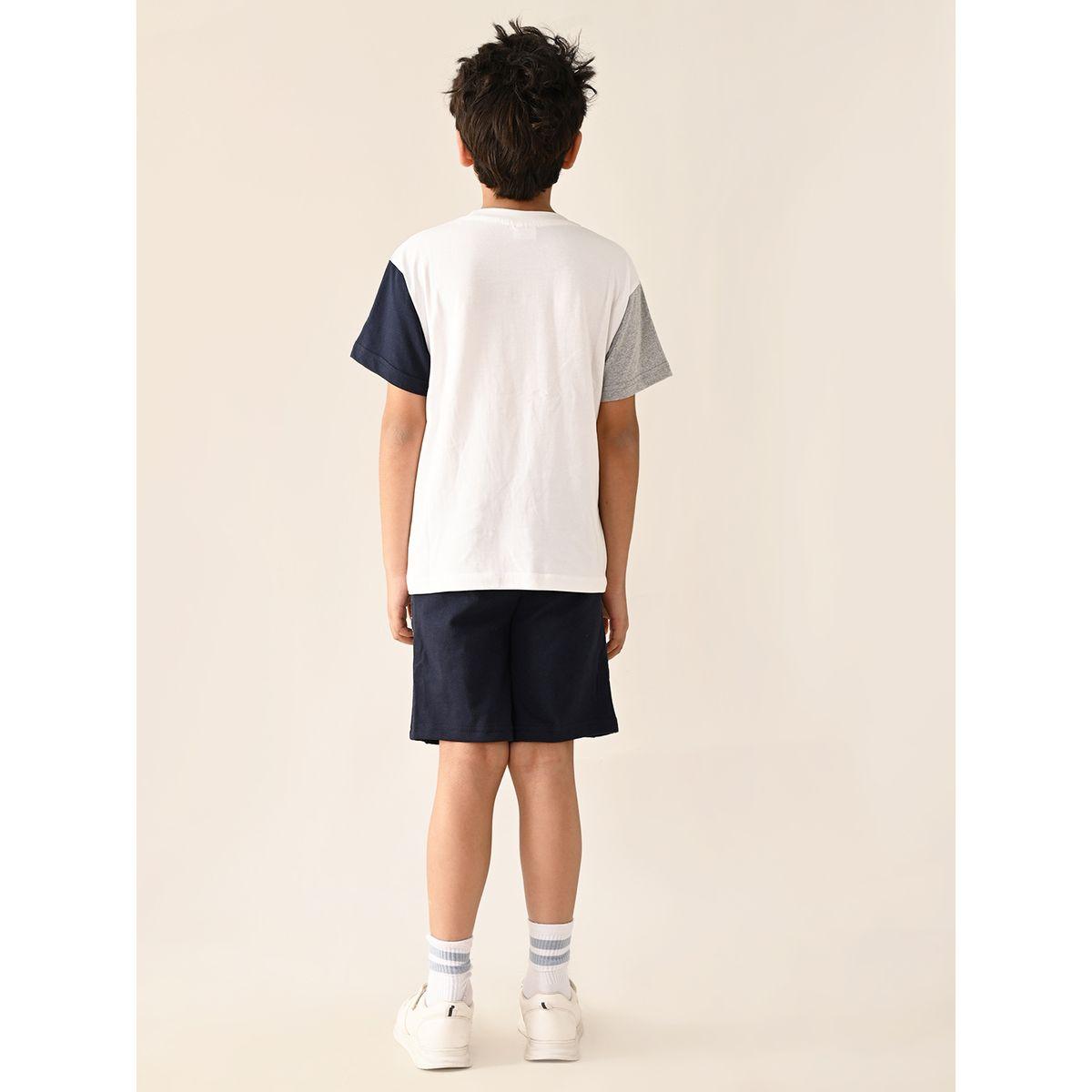 LilPicks X Styli  Graphic Print T-Shirt & Short Set-boys-clothing-setsandcoords-image-5