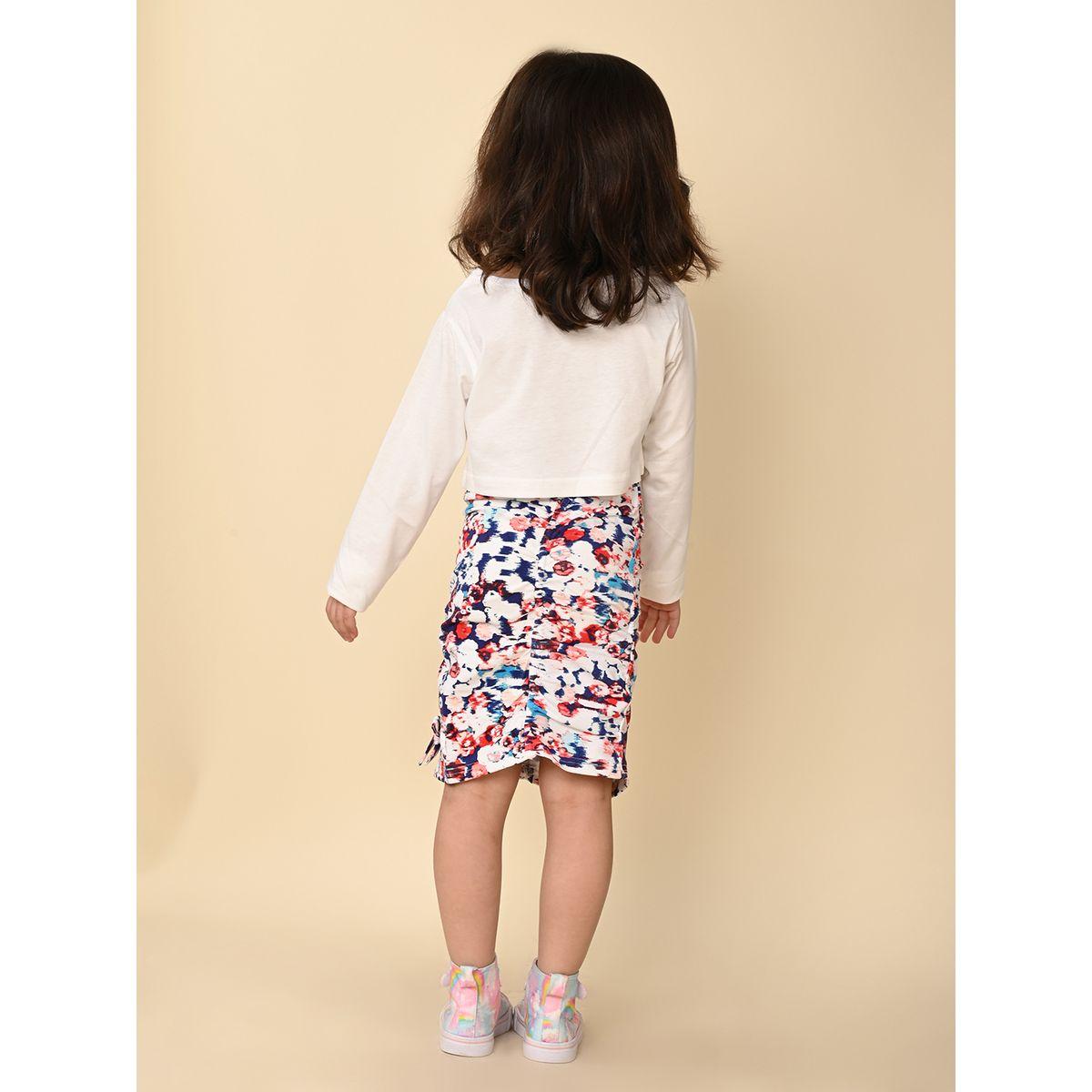 LilPicks X Styli  Graphic Print T-Shirt & Skirt Co-Ords Set-girls-clothing-setsandcoords-image-4