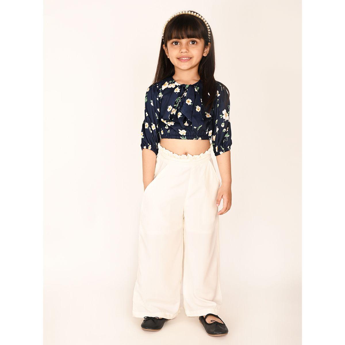 LilPicks X Styli  Floral Printed Top & Solid Oversized Pant Co-Ords Set-girls-clothing-setsandcoords-image-5