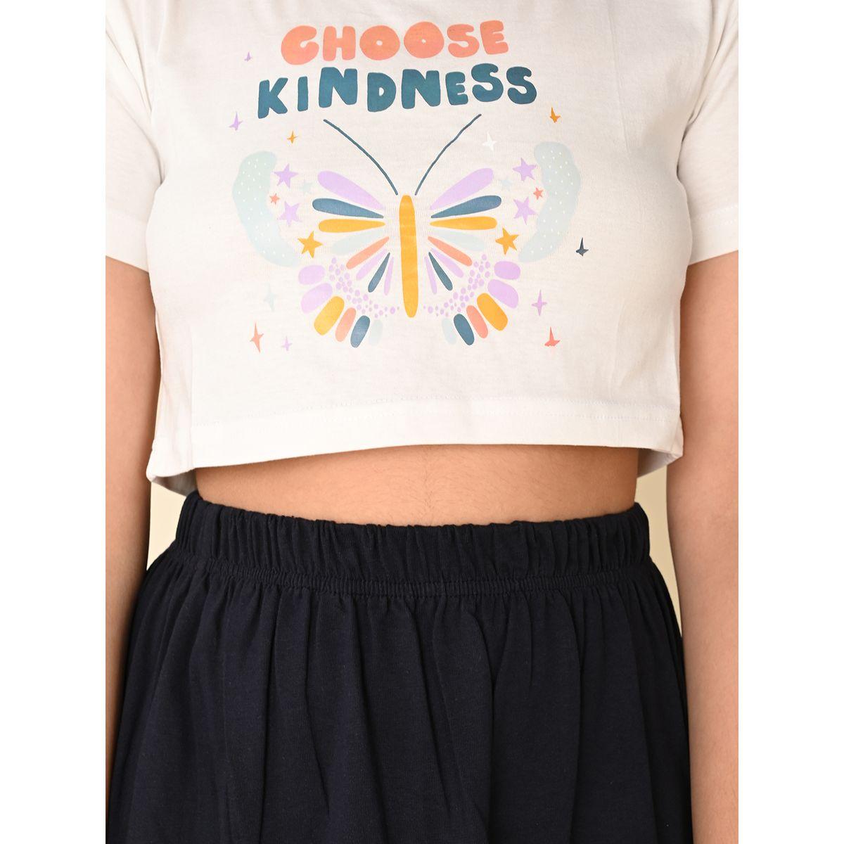 طقم منسق من تنورة وتيشيرت بطبعة جرافيك ليل بيكس × ستايلي-girls-clothing-setsandcoords-image-5