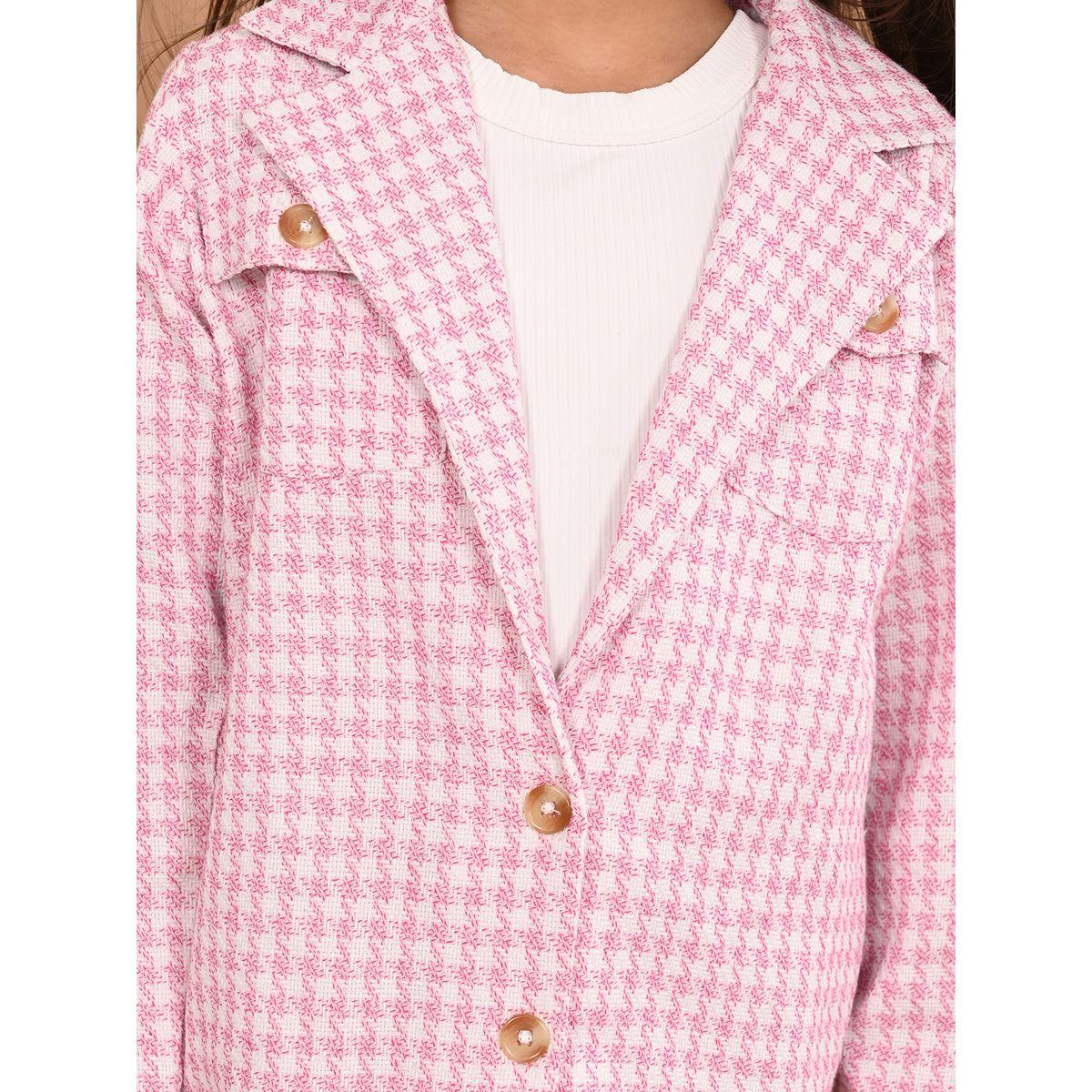 LilPicks X Styli  Checked Blazer & Skirt Co-ord Set-girls-clothing-setsandcoords-image-5