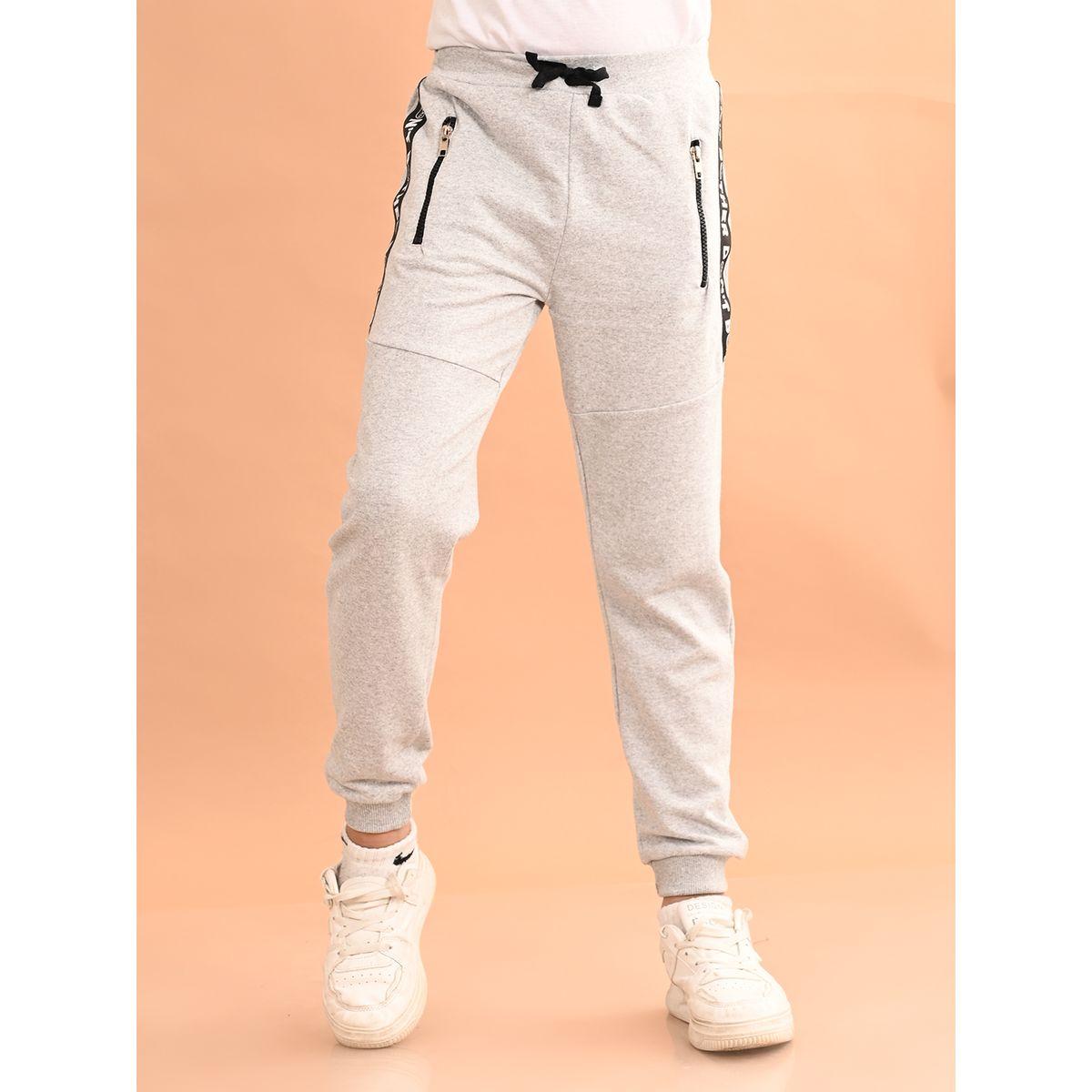 LilPicks Text Print Ankle Length Joggers-boys-clothing-bottoms-joggersandtrackpants-image-2