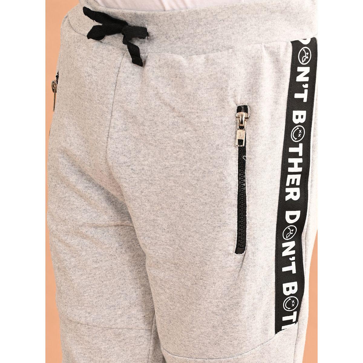 LilPicks Text Print Ankle Length Joggers-boys-clothing-bottoms-joggersandtrackpants-image-5