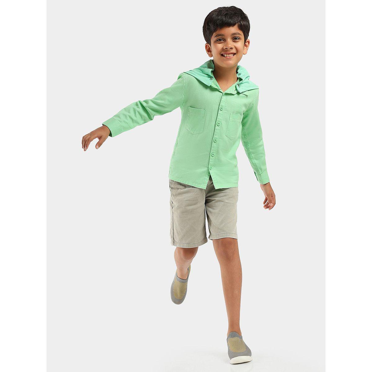 LilPicks X Styli  Hooded Pocket Front Shirt-boys-clothing-shirts-image-1