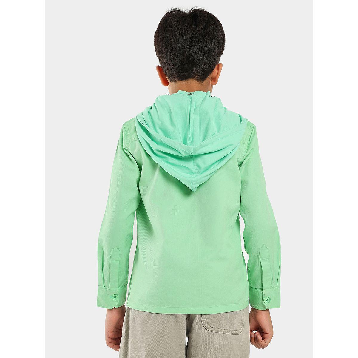قميص بجيوب على الصدر وياقة هودي ليل بيكس × ستايلي-boys-clothing-shirts-image-3