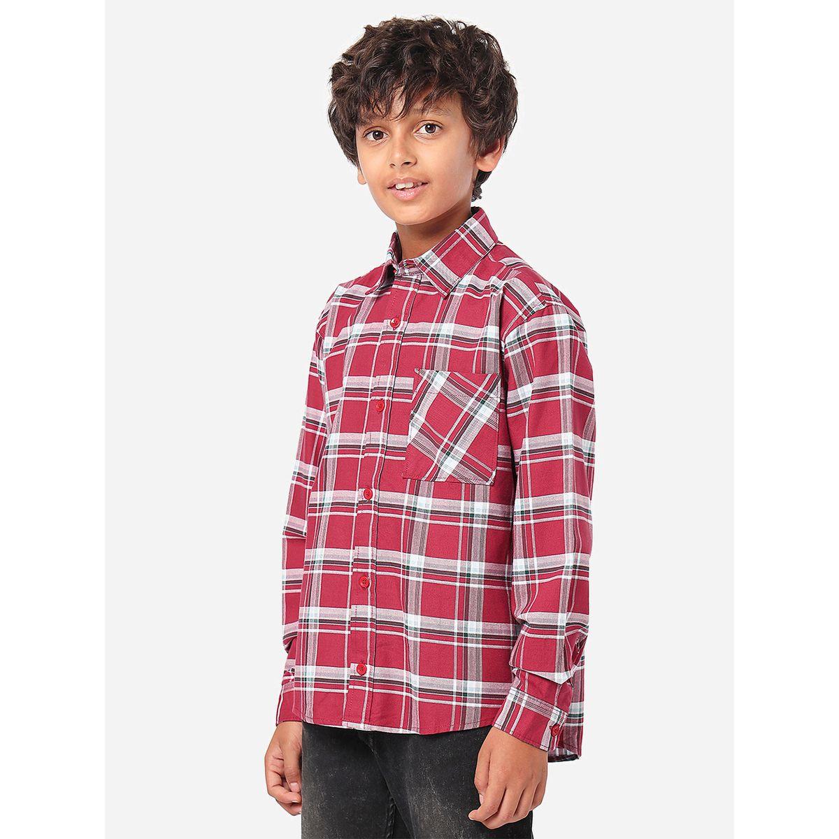 LilPicks X Styli  Checked Shirt with Long Sleeves-boys-clothing-shirts-image-3