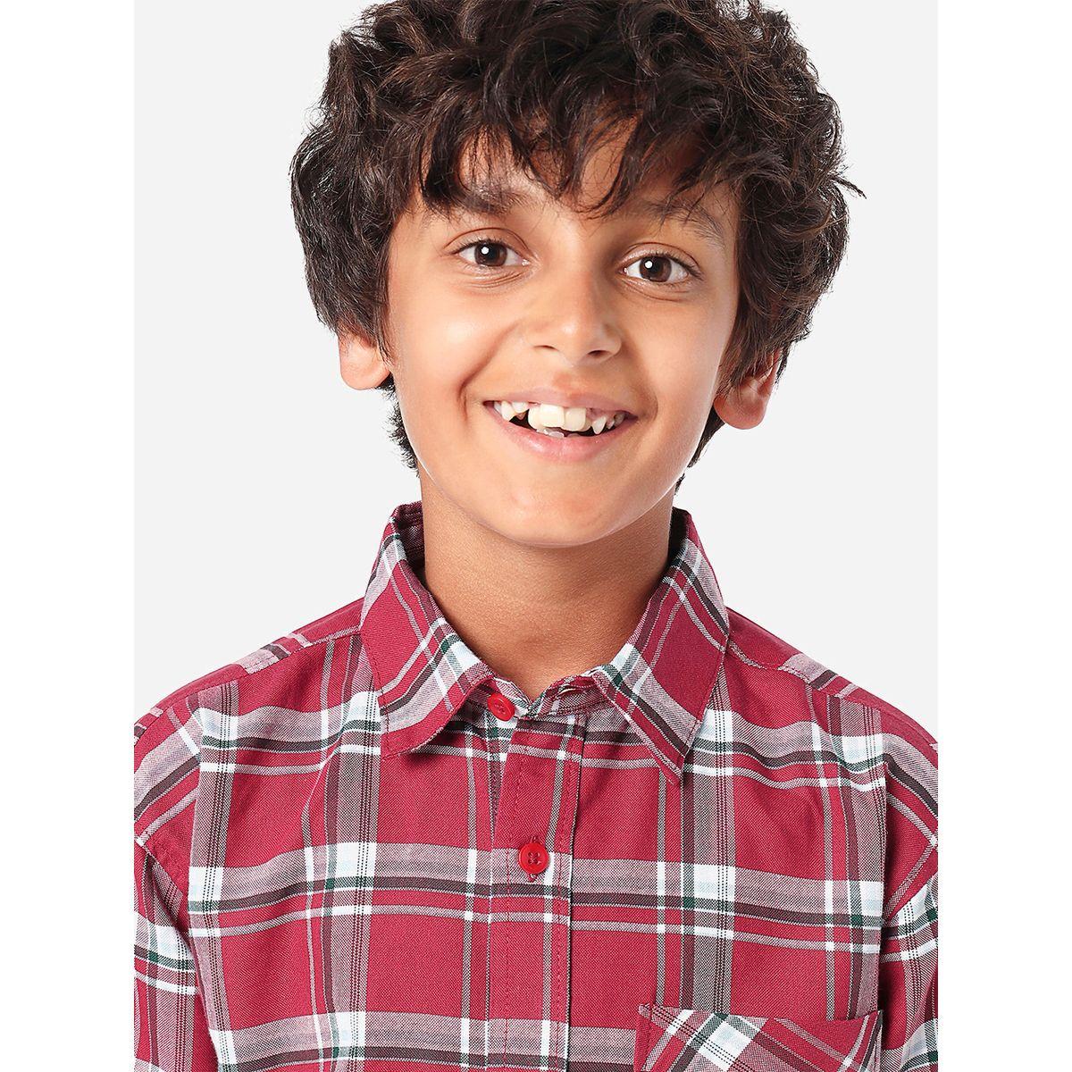 LilPicks X Styli  Checked Shirt with Long Sleeves-boys-clothing-shirts-image-5