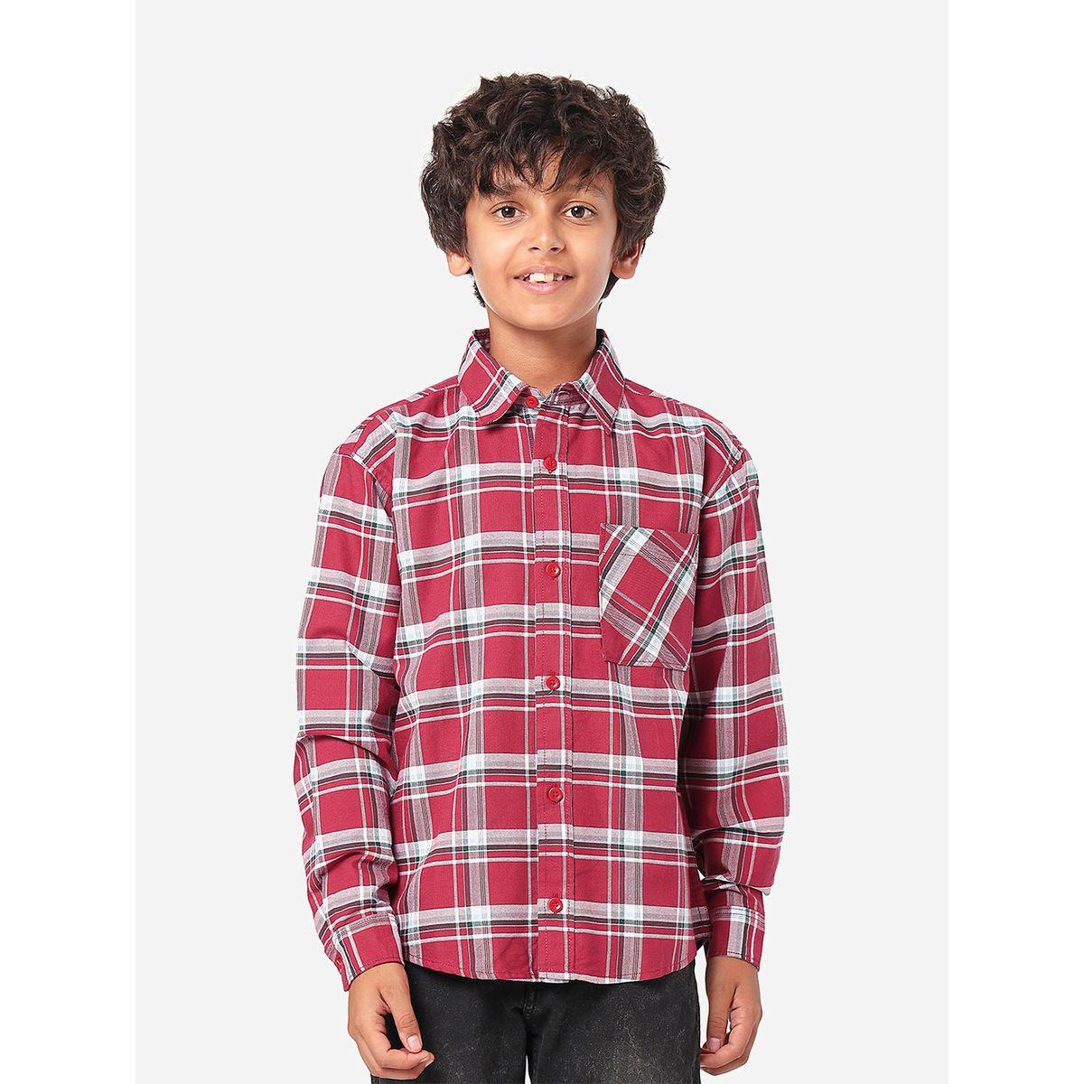 LilPicks X Styli  Checked Shirt with Long Sleeves-boys-clothing-shirts-image-6