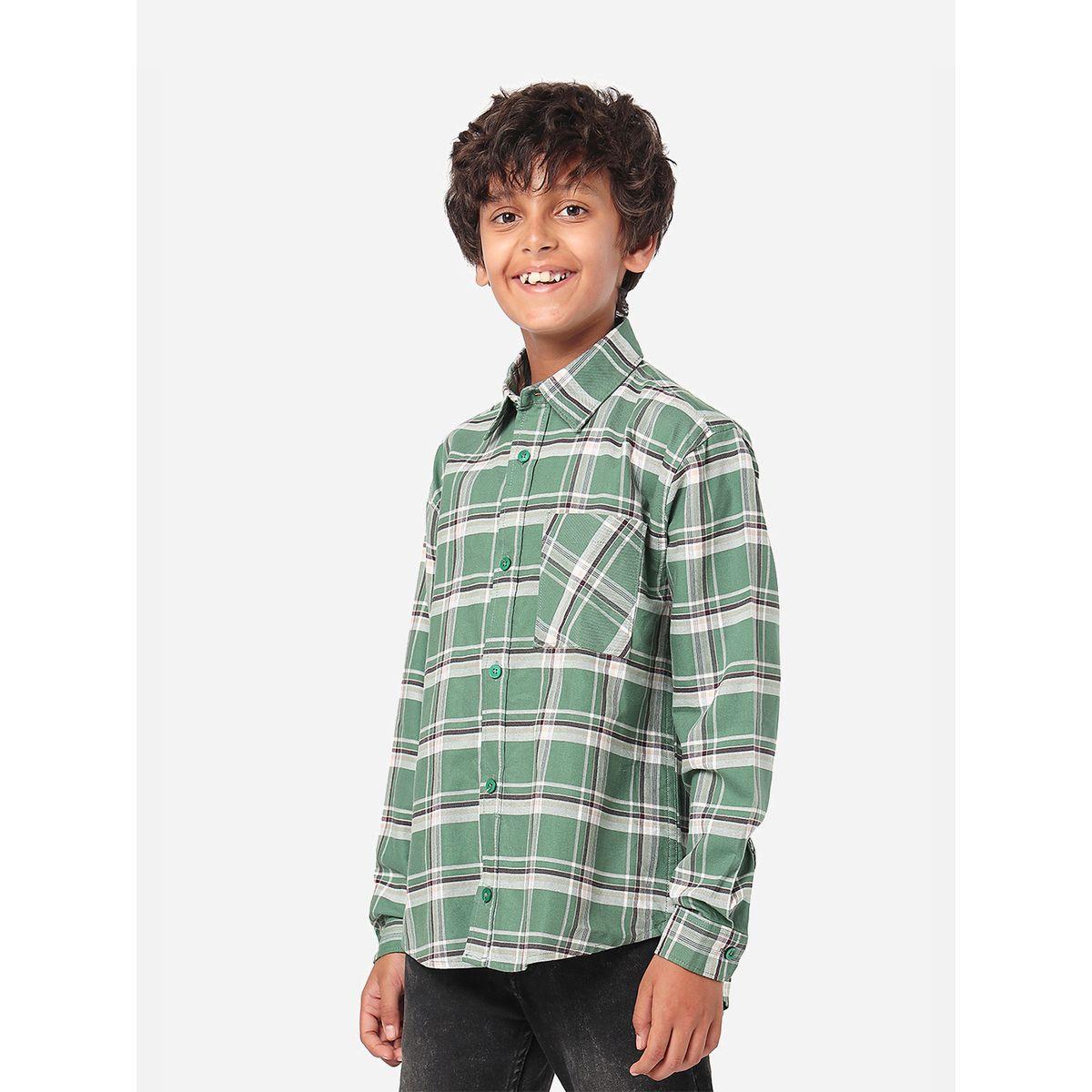 LilPicks X Styli  Checked Shirt with Long Sleeves-boys-clothing-shirts-image-3
