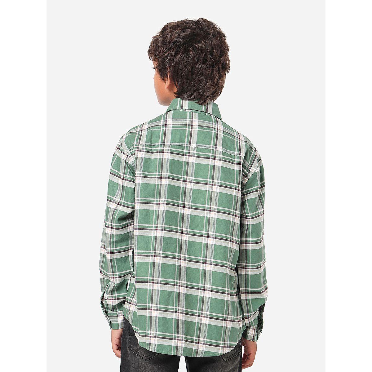 LilPicks X Styli  Checked Shirt with Long Sleeves-boys-clothing-shirts-image-4