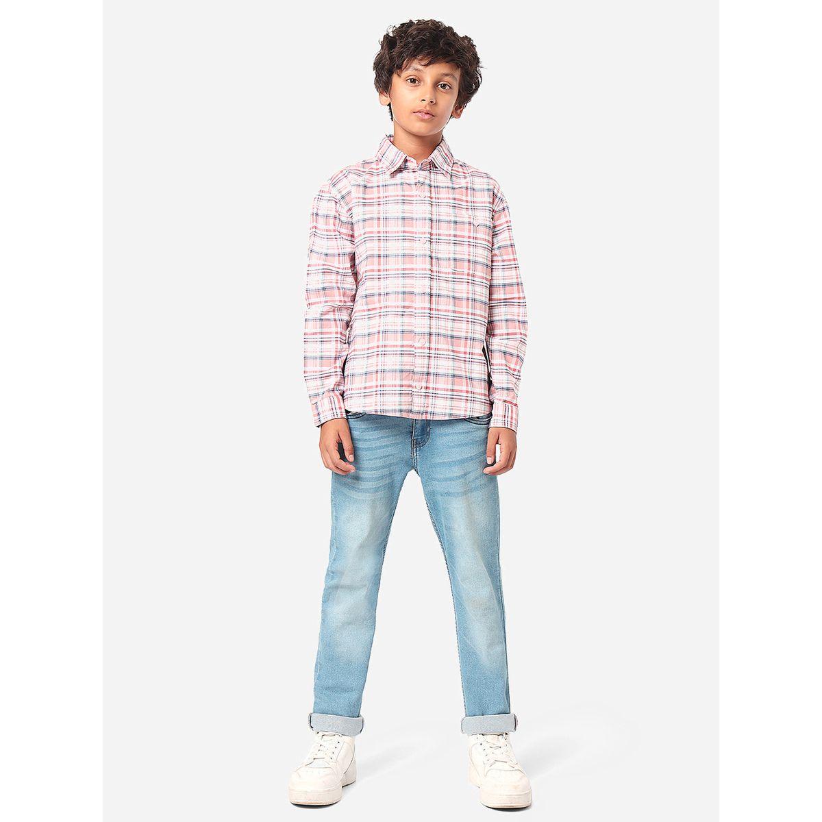 LilPicks X Styli  Checked Shirt with Long Sleeves-boys-clothing-shirts-image-1
