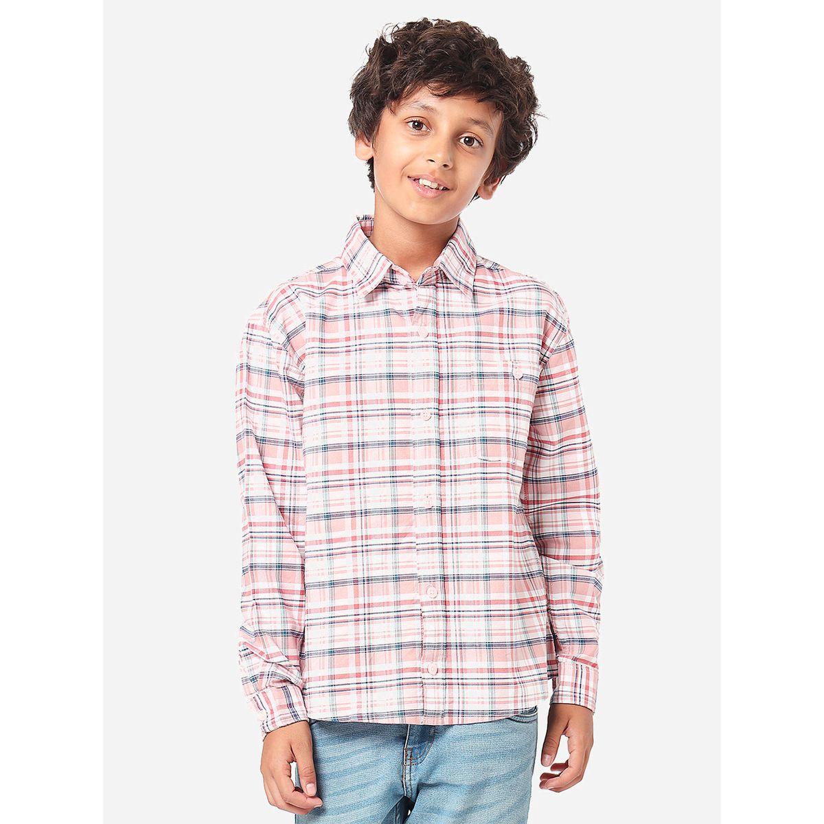 LilPicks X Styli  Checked Shirt with Long Sleeves-boys-clothing-shirts-image-2